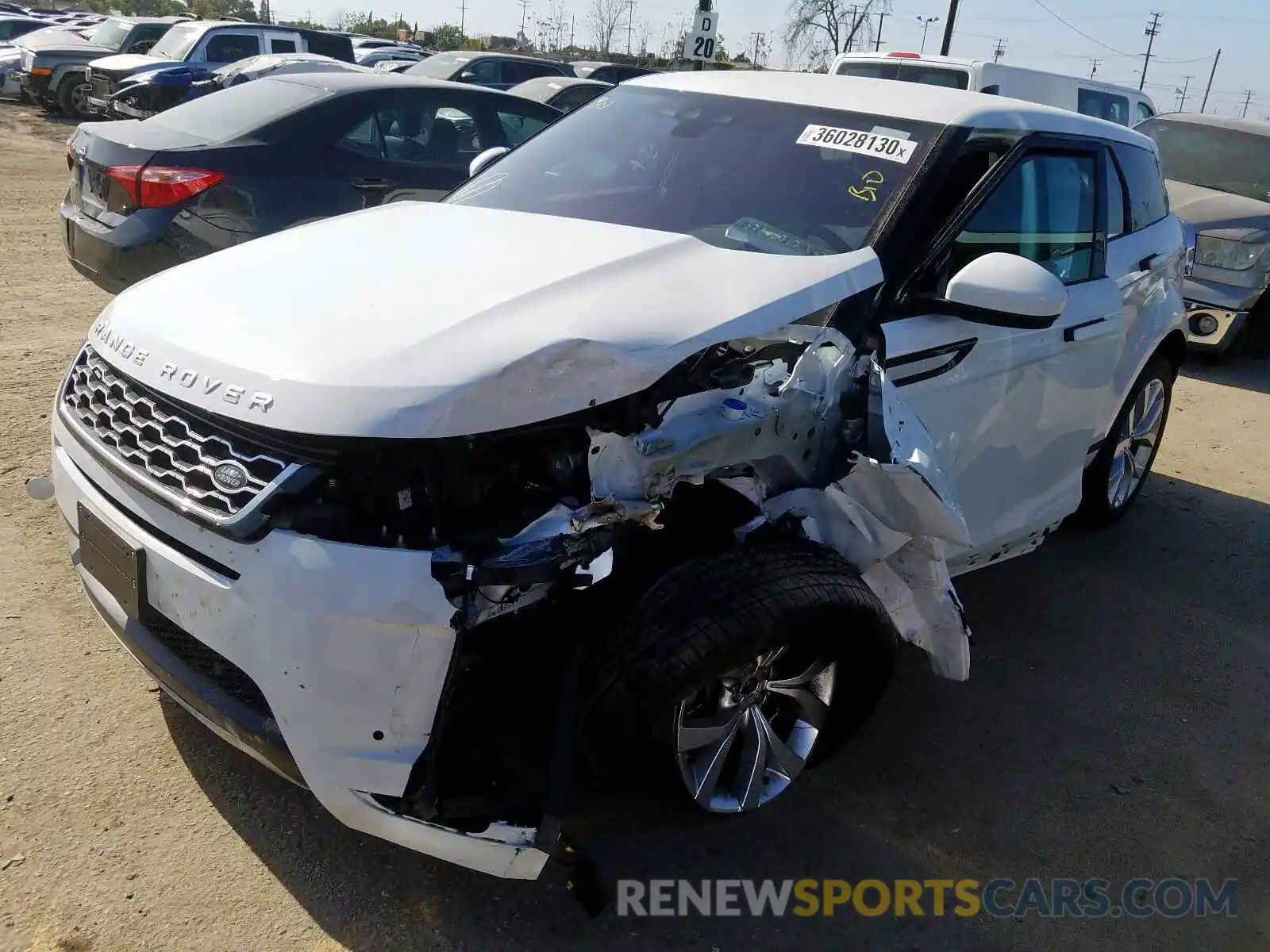 2 Photograph of a damaged car SALZP2FX0LH076657 LAND ROVER RANGEROVER 2020