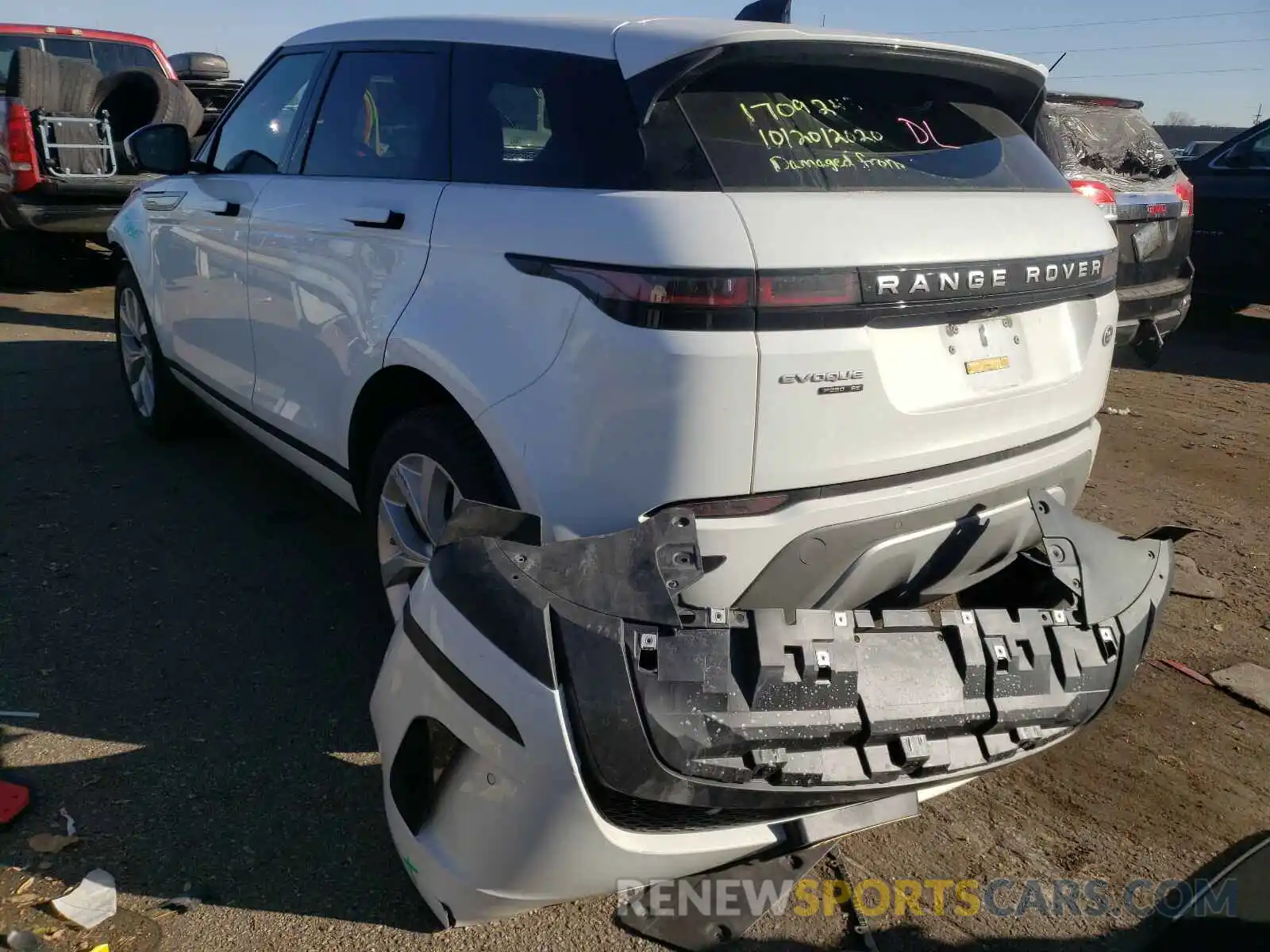 3 Photograph of a damaged car SALZP2FX3LH077091 LAND ROVER RANGEROVER 2020