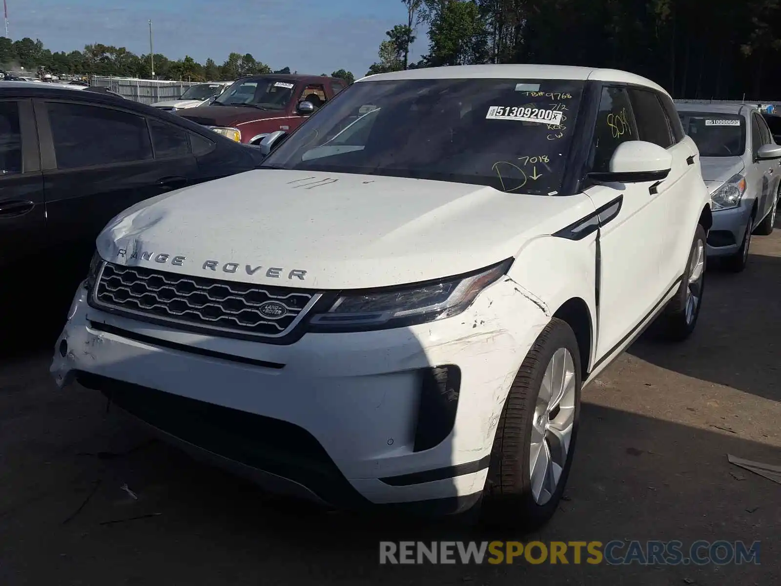 2 Photograph of a damaged car SALZP2FX4LH077018 LAND ROVER RANGEROVER 2020