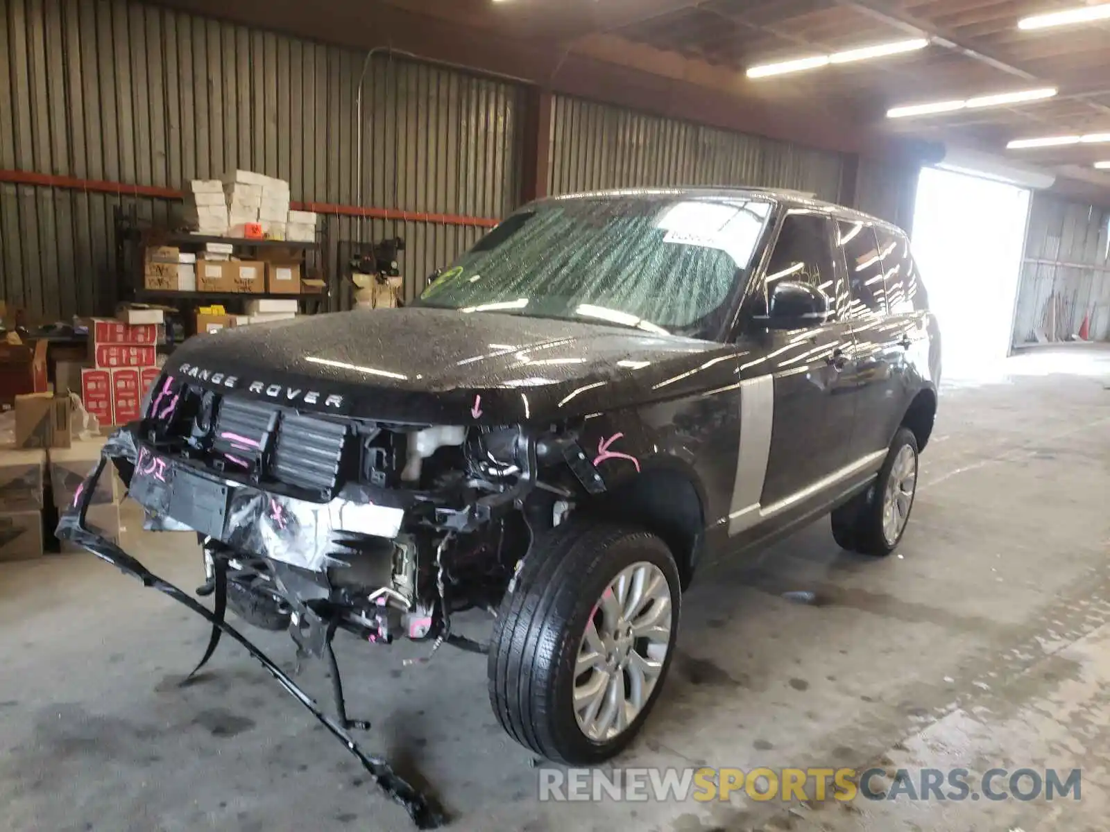 2 Photograph of a damaged car SALGS2RU3MA427949 LAND ROVER RANGEROVER 2021