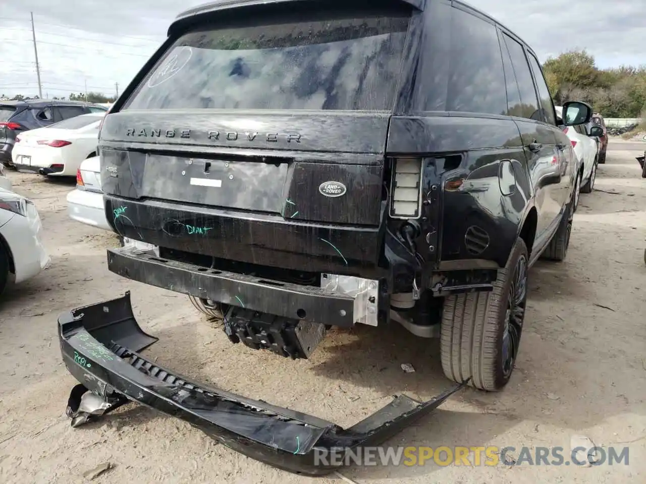 9 Фотография поврежденного автомобиля SALGS2RU7MA449212 LAND ROVER RANGEROVER 2021