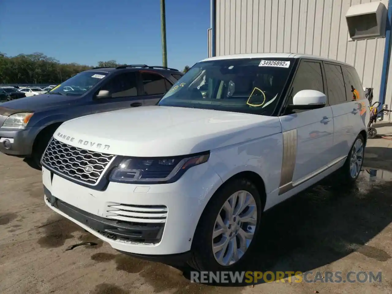 2 Photograph of a damaged car SALGS2RU9MA430273 LAND ROVER RANGEROVER 2021