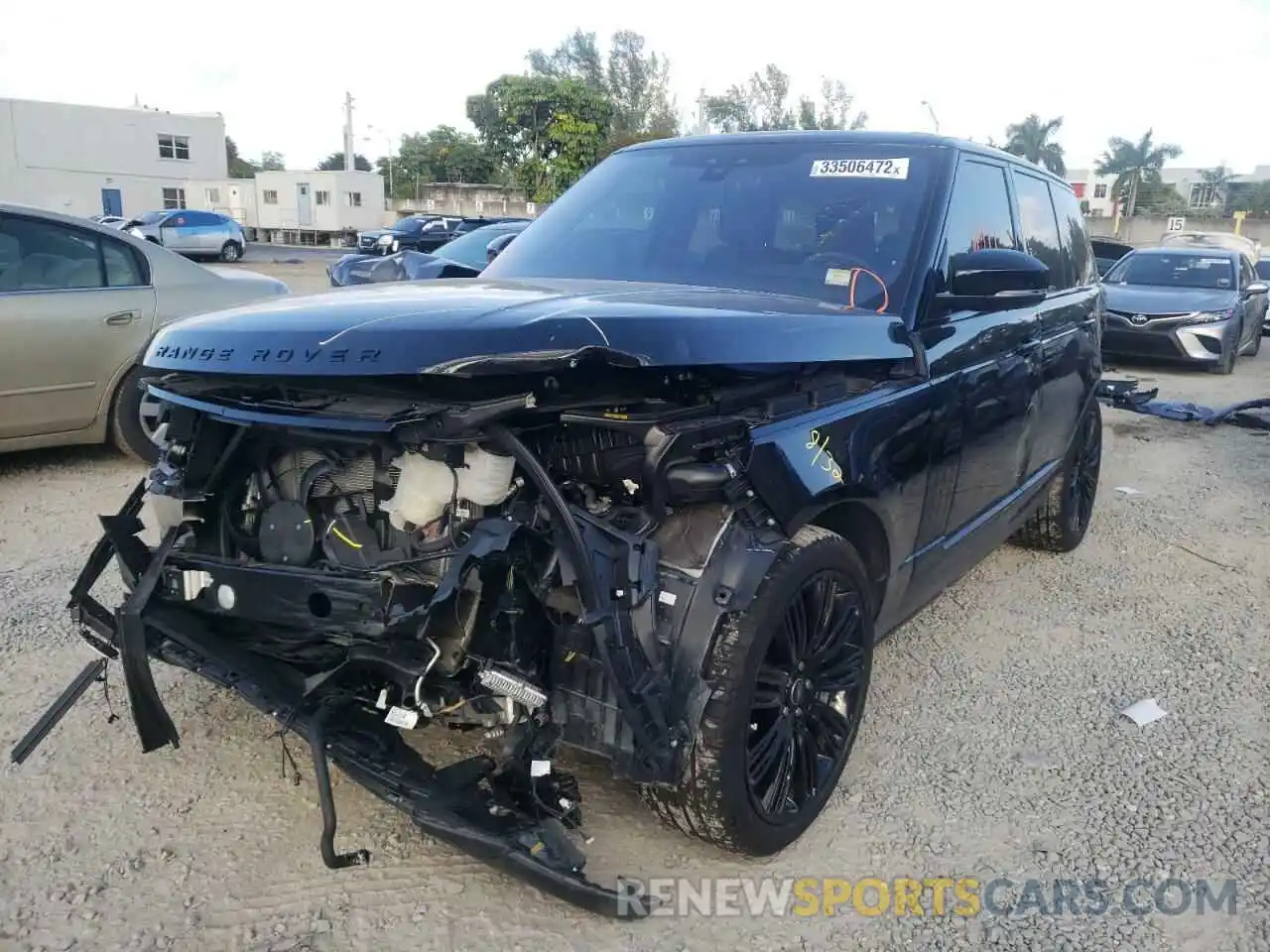 2 Photograph of a damaged car SALGS2SEXMA457145 LAND ROVER RANGEROVER 2021