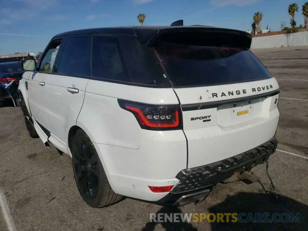 3 Photograph of a damaged car SALWS2RUXMA755574 LAND ROVER RANGEROVER 2021