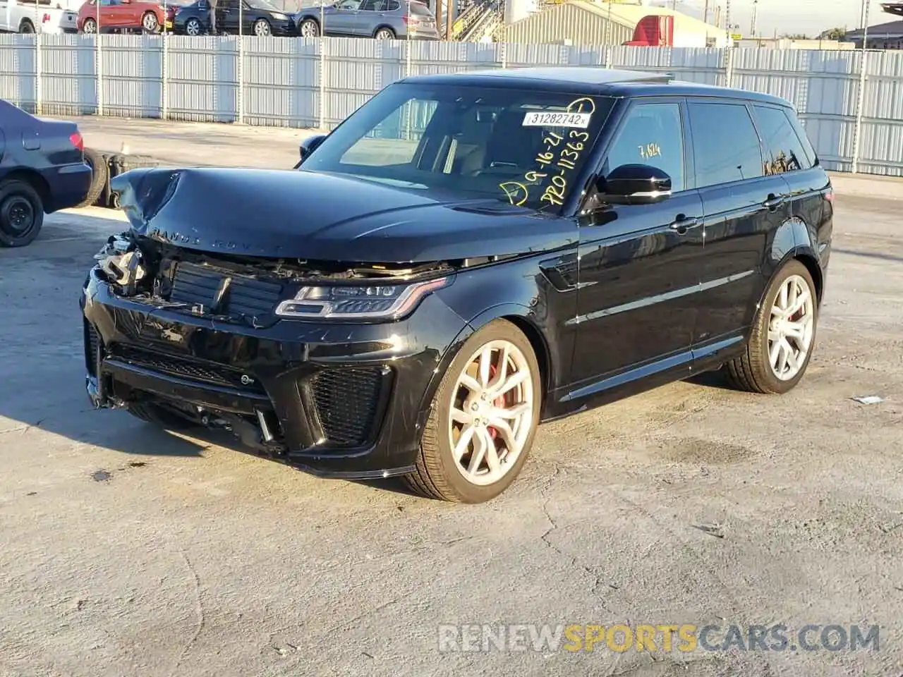 2 Photograph of a damaged car SALWZ2REXMA761685 LAND ROVER RANGEROVER 2021