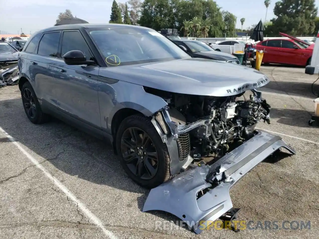 1 Photograph of a damaged car SALYJ2EX4MA317547 LAND ROVER RANGEROVER 2021