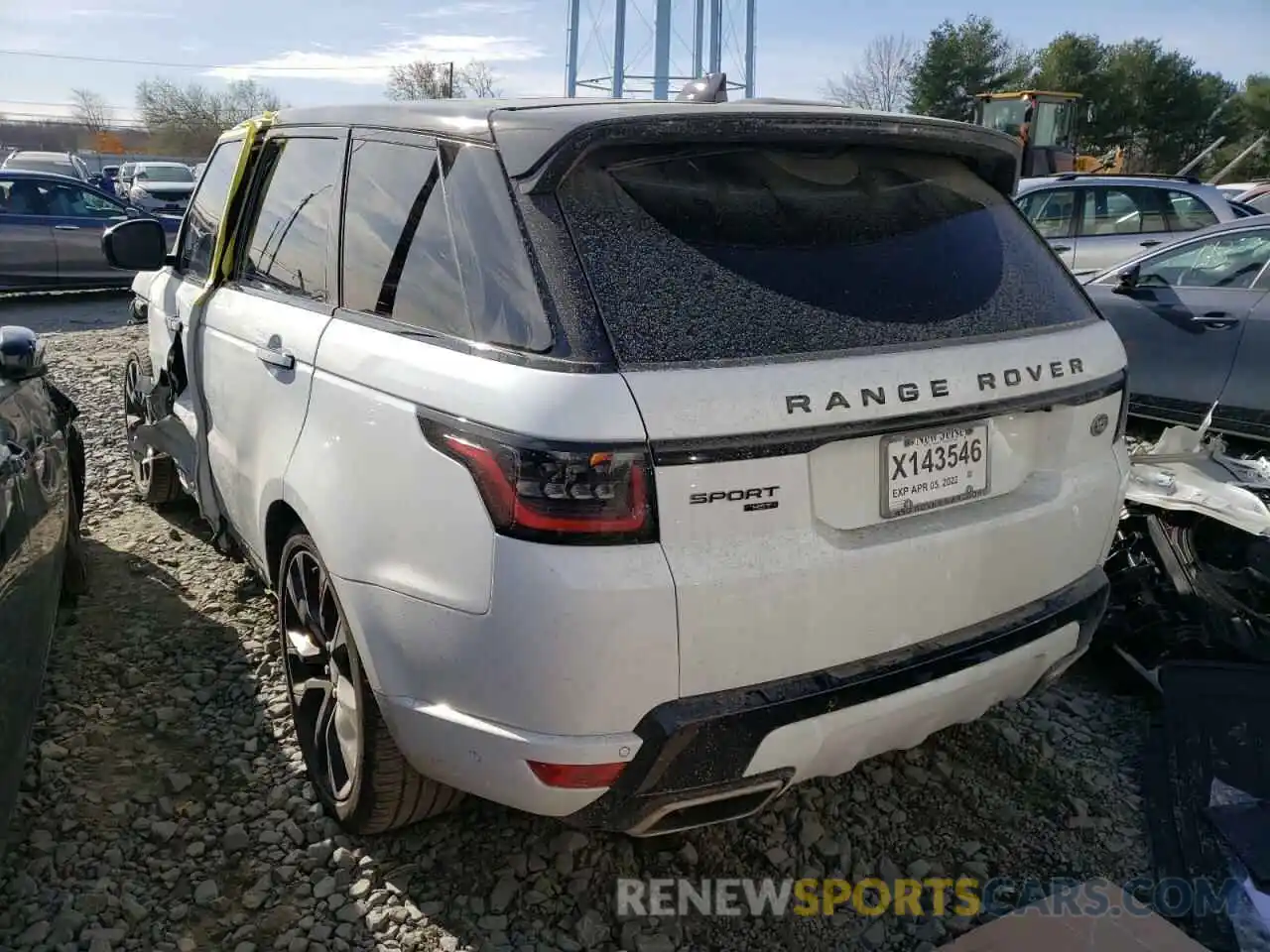 3 Фотография поврежденного автомобиля SALWS2RU6NA232392 LAND ROVER RANGEROVER 2022