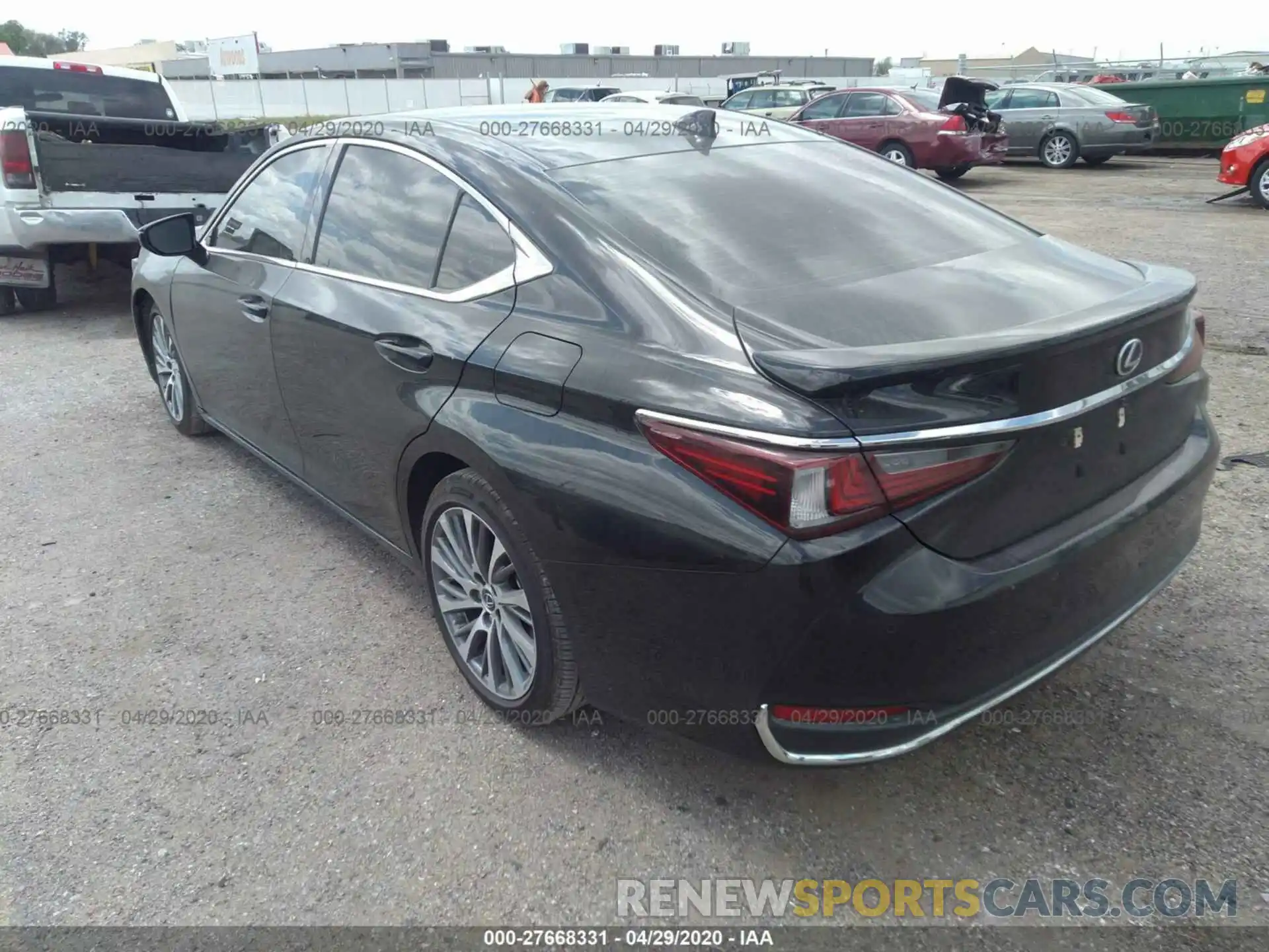 3 Photograph of a damaged car 58AB21B14KU002641 LEXUS ES 2019