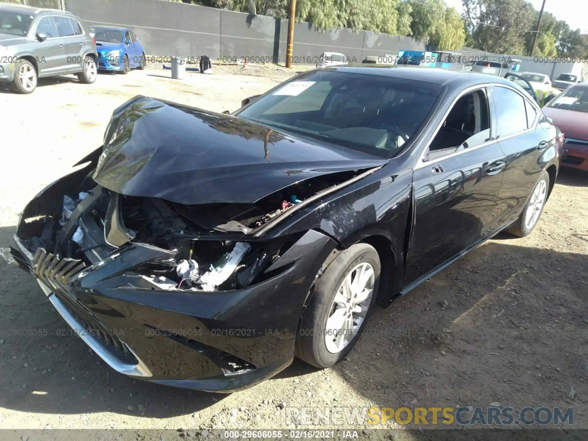 2 Photograph of a damaged car 58AB21B14KU003224 LEXUS ES 2019