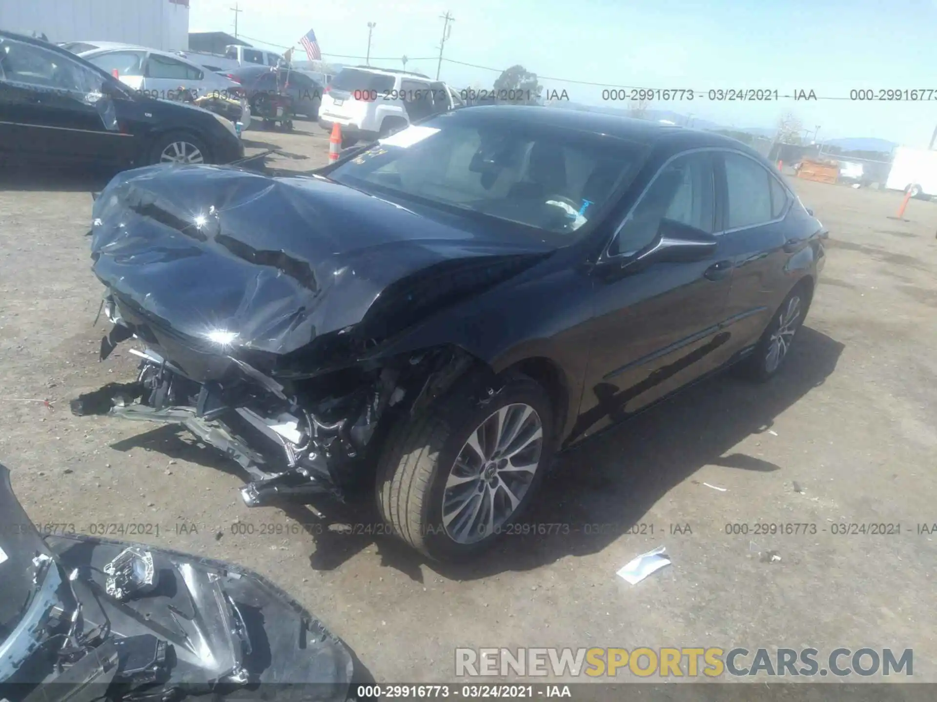 2 Photograph of a damaged car 58AB21B17KU001774 LEXUS ES 2019