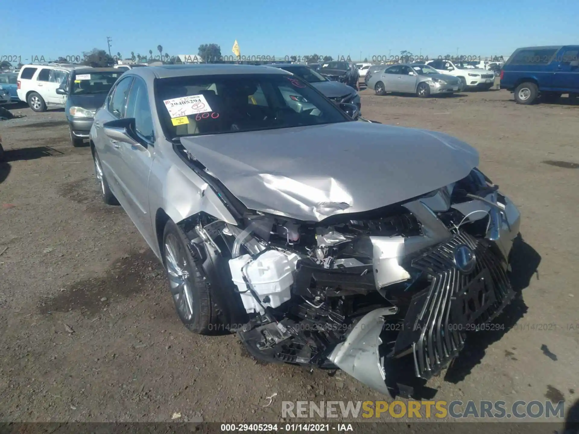 6 Photograph of a damaged car 58AB21B19KU003686 LEXUS ES 2019