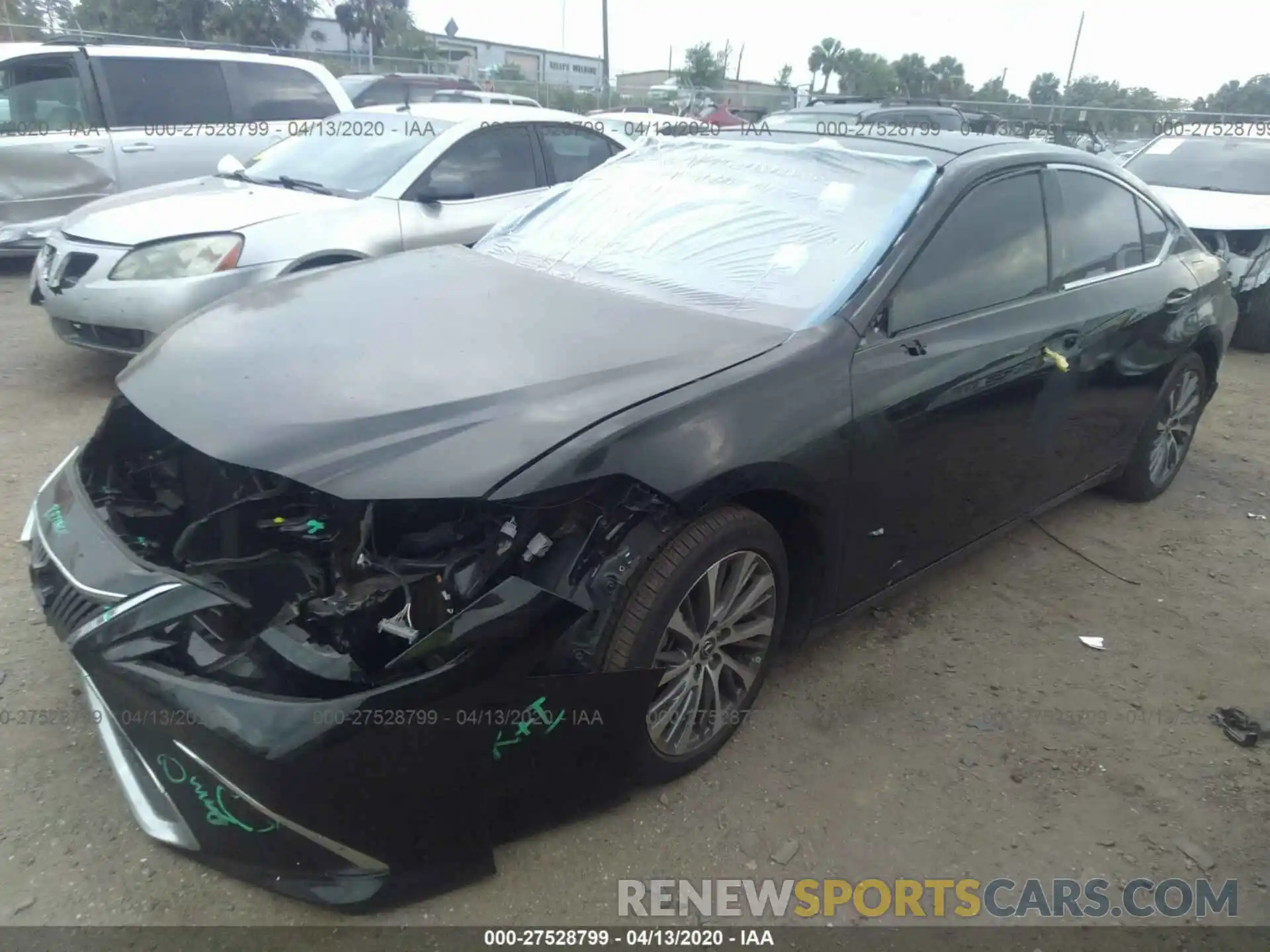 2 Photograph of a damaged car 58ABZ1B10KU015978 LEXUS ES 2019