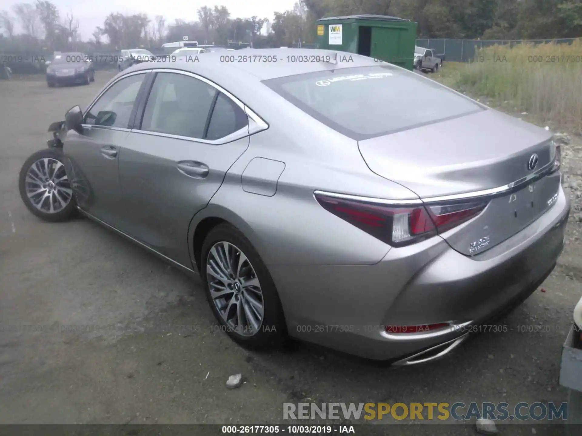 3 Photograph of a damaged car 58ABZ1B10KU016015 LEXUS ES 2019