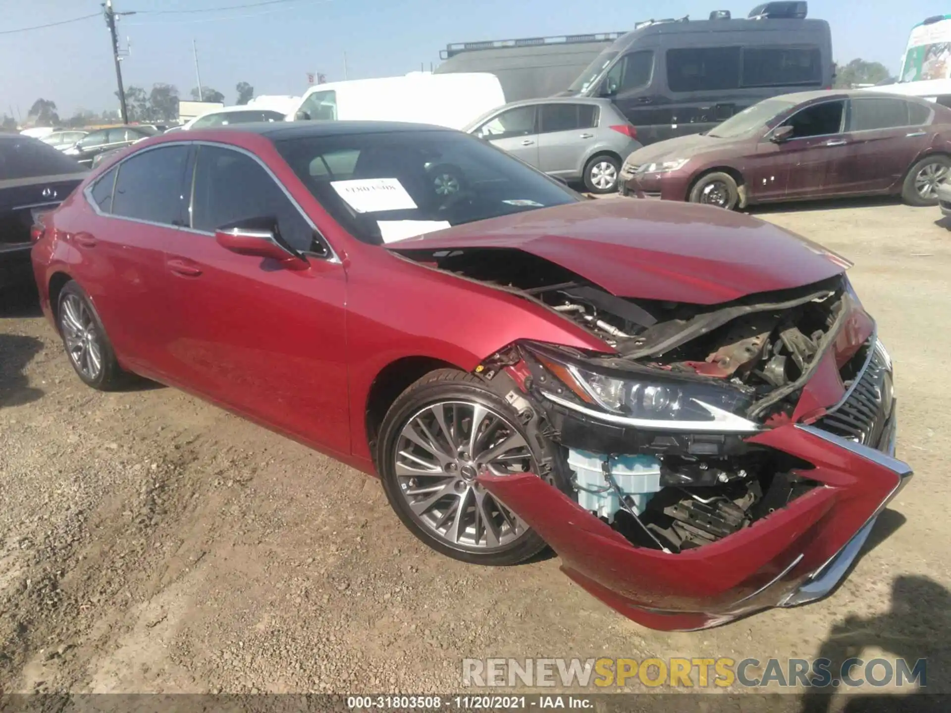 1 Photograph of a damaged car 58ABZ1B10KU033803 LEXUS ES 2019