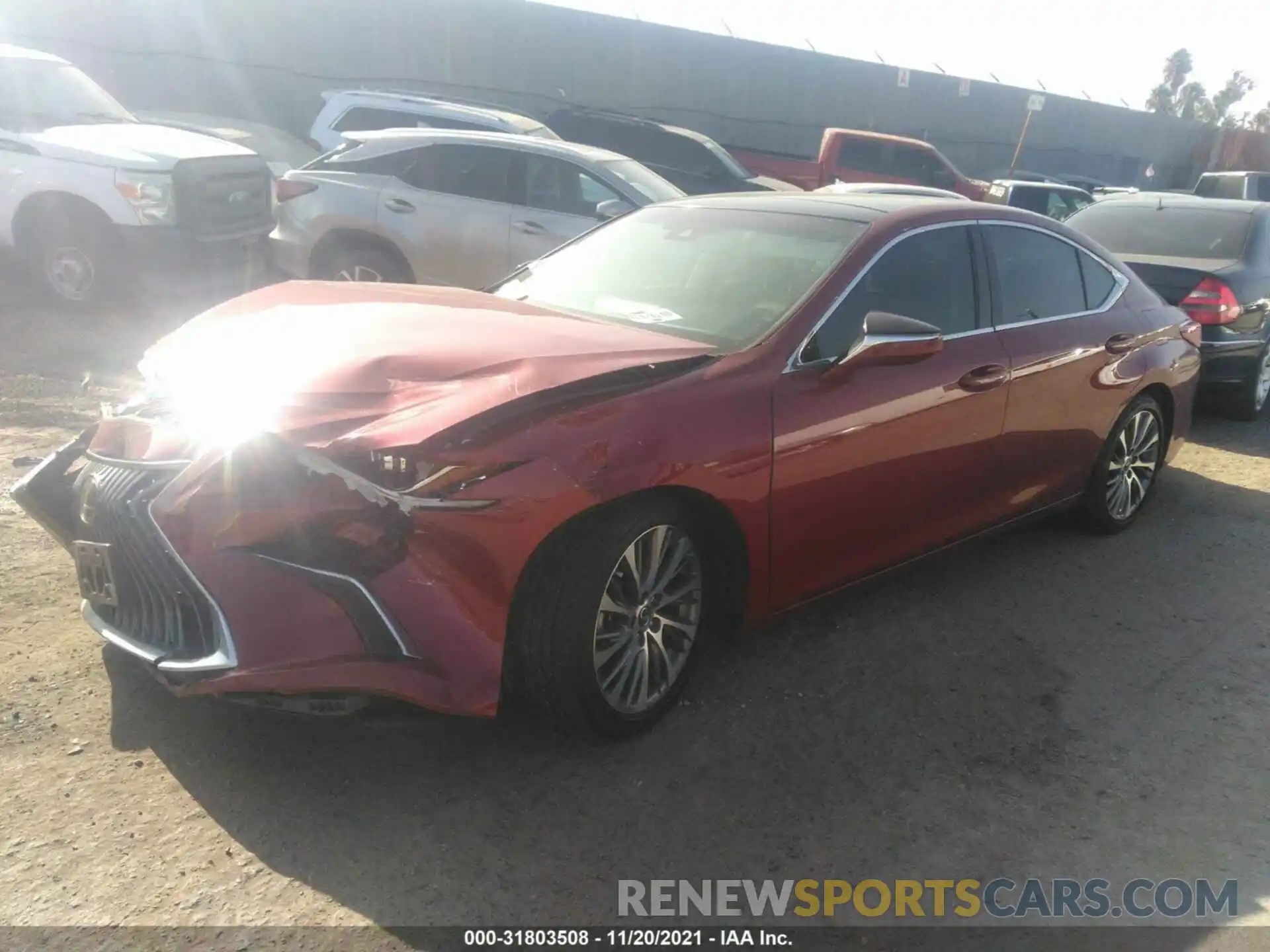 2 Photograph of a damaged car 58ABZ1B10KU033803 LEXUS ES 2019