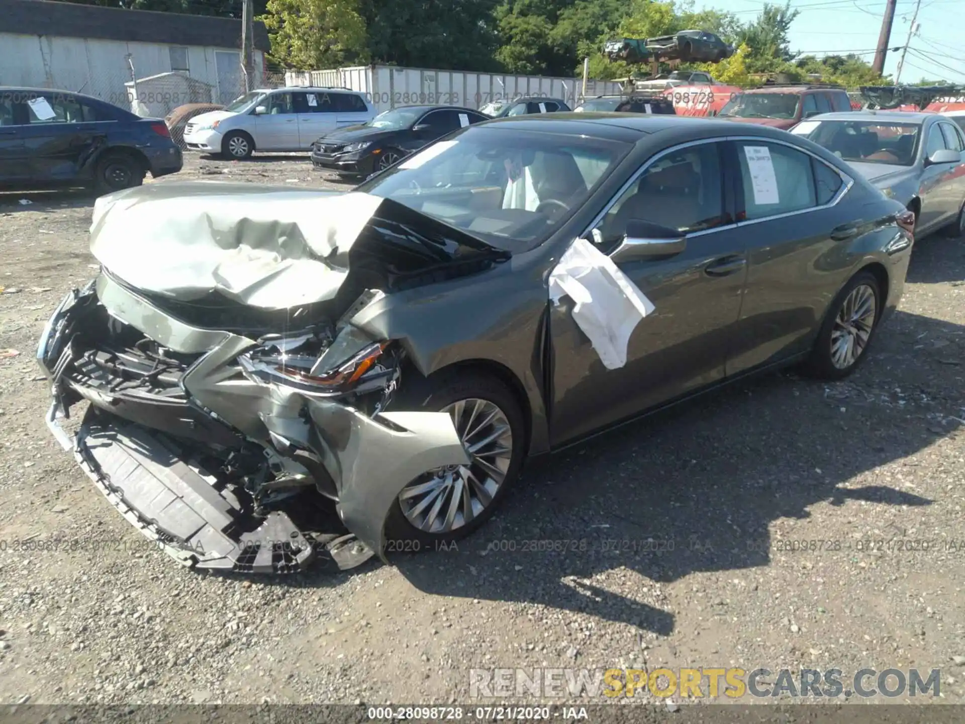 2 Photograph of a damaged car 58ABZ1B10KU037463 LEXUS ES 2019