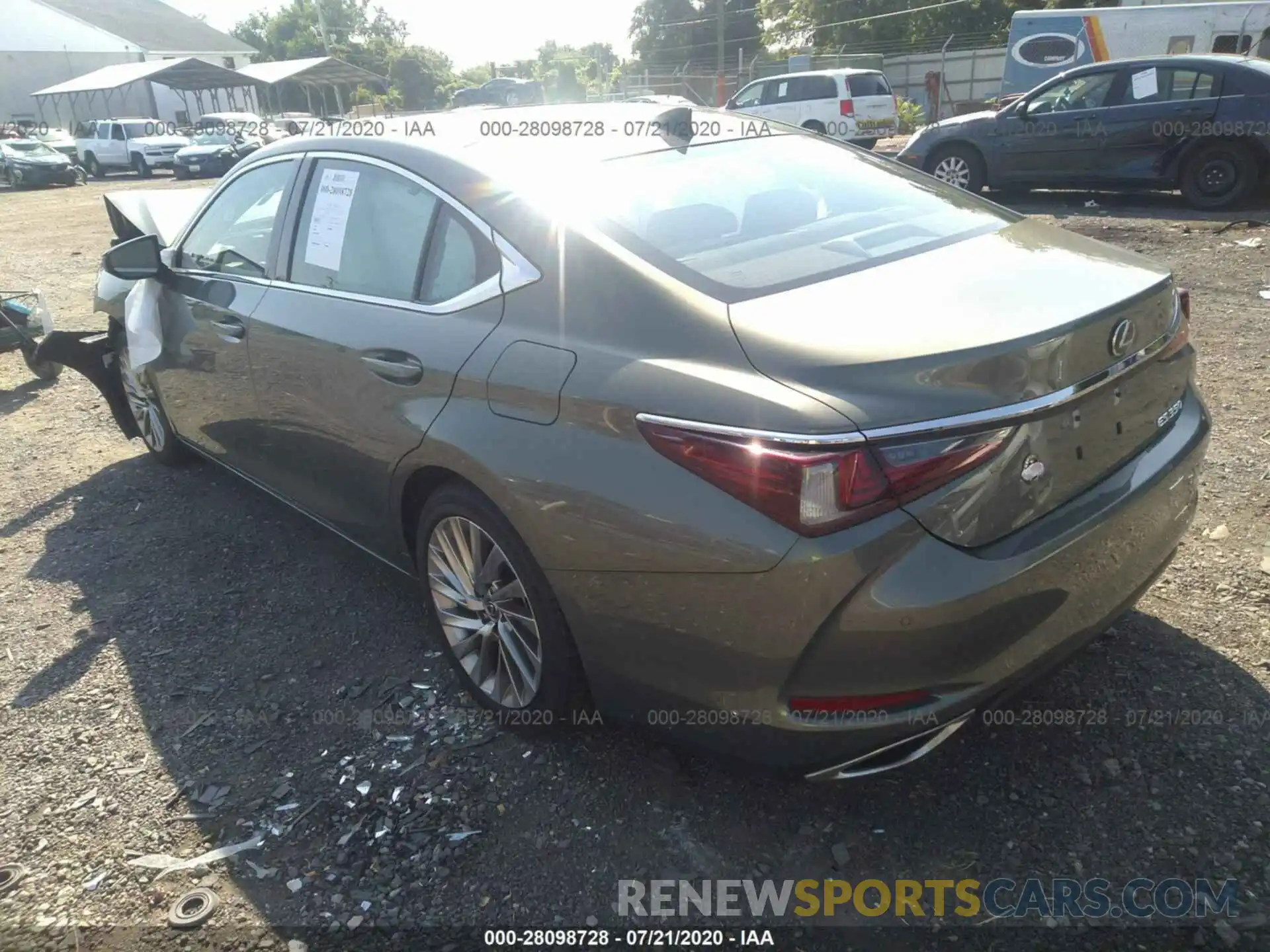 3 Photograph of a damaged car 58ABZ1B10KU037463 LEXUS ES 2019