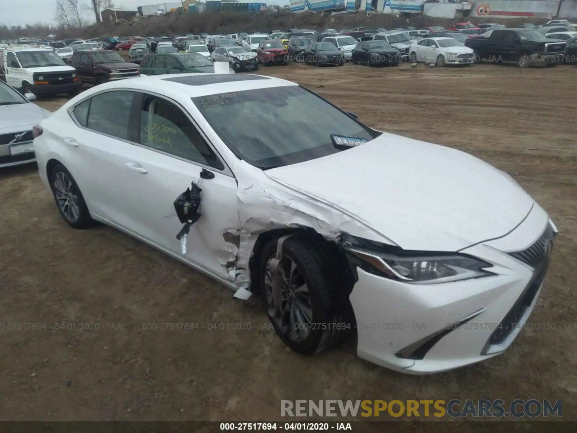 1 Photograph of a damaged car 58ABZ1B10KU037804 LEXUS ES 2019