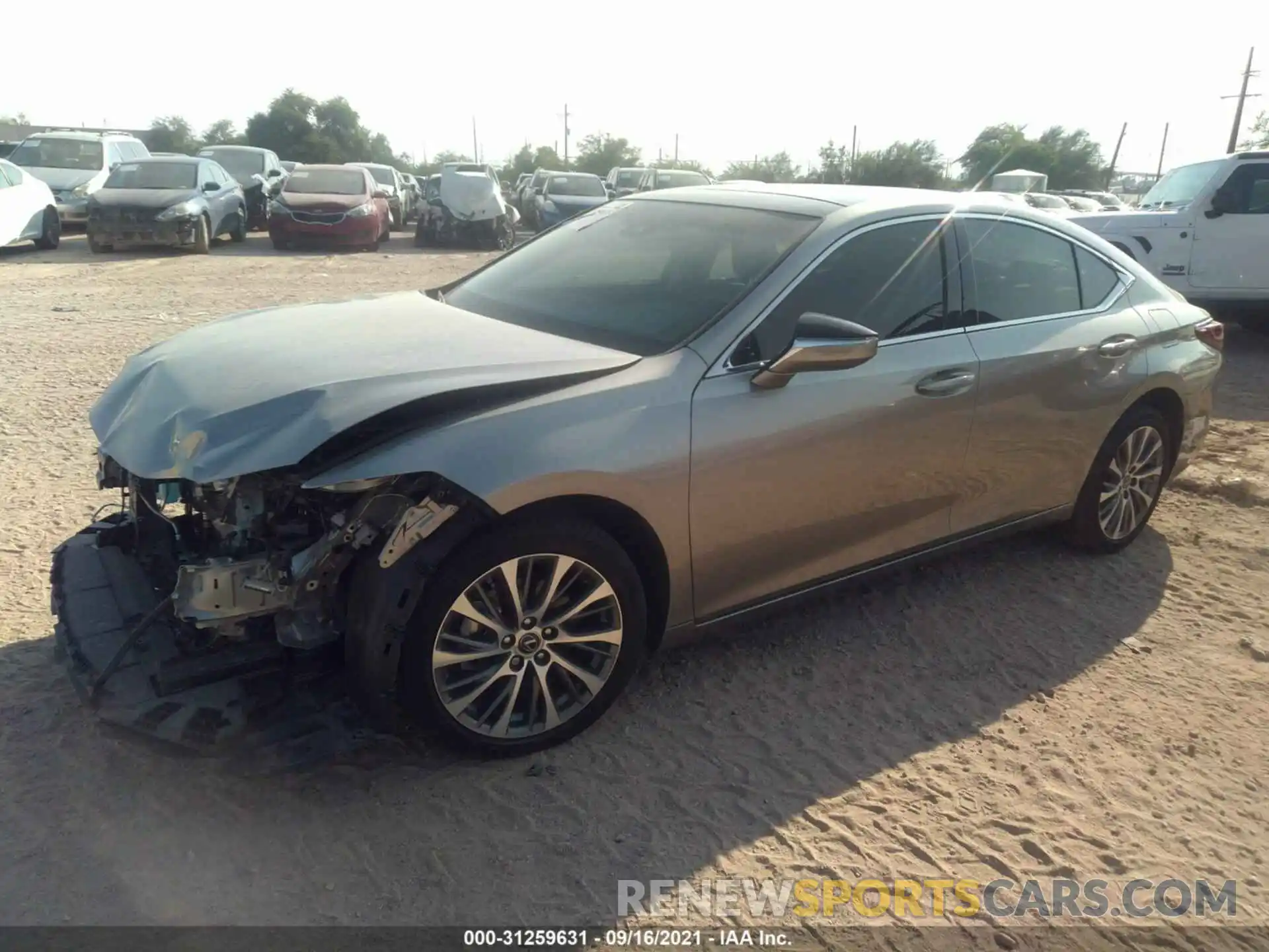 2 Photograph of a damaged car 58ABZ1B10KU042968 LEXUS ES 2019