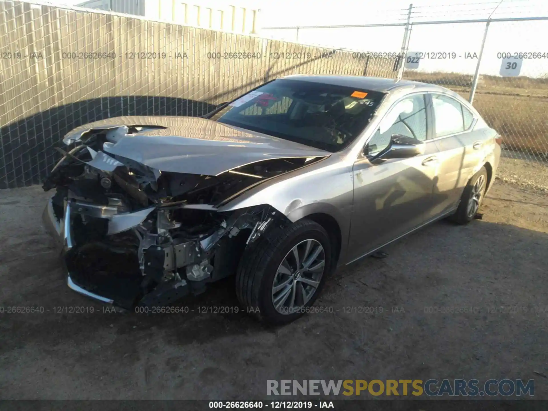 2 Photograph of a damaged car 58ABZ1B11KU005928 LEXUS ES 2019