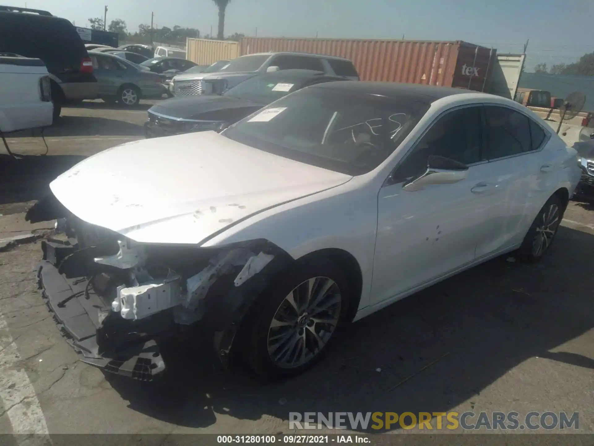 2 Photograph of a damaged car 58ABZ1B11KU027380 LEXUS ES 2019