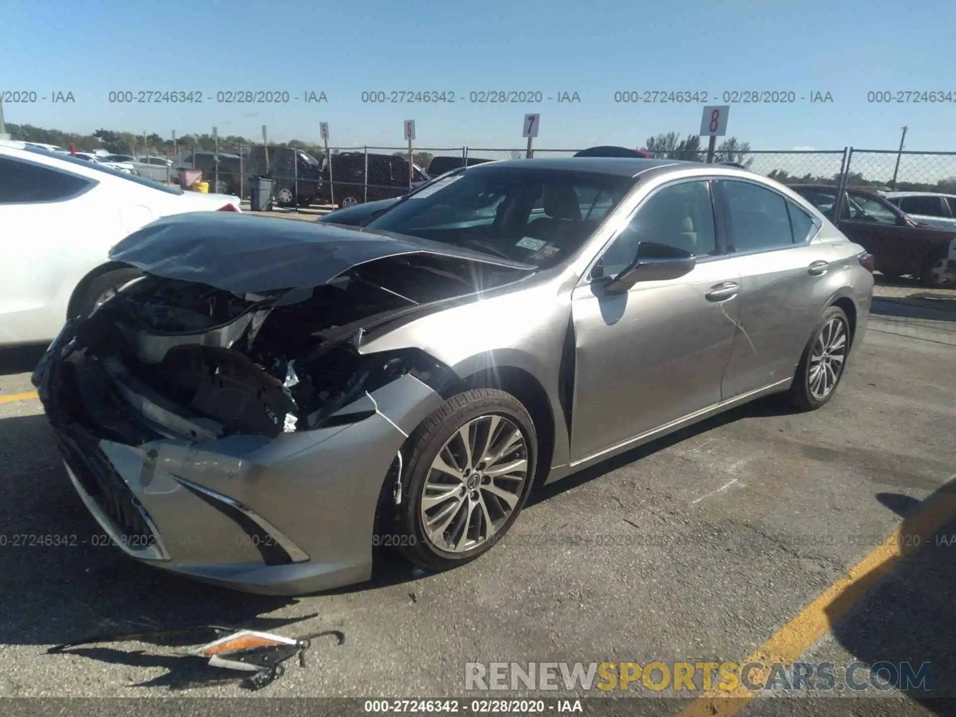 2 Photograph of a damaged car 58ABZ1B11KU049699 LEXUS ES 2019