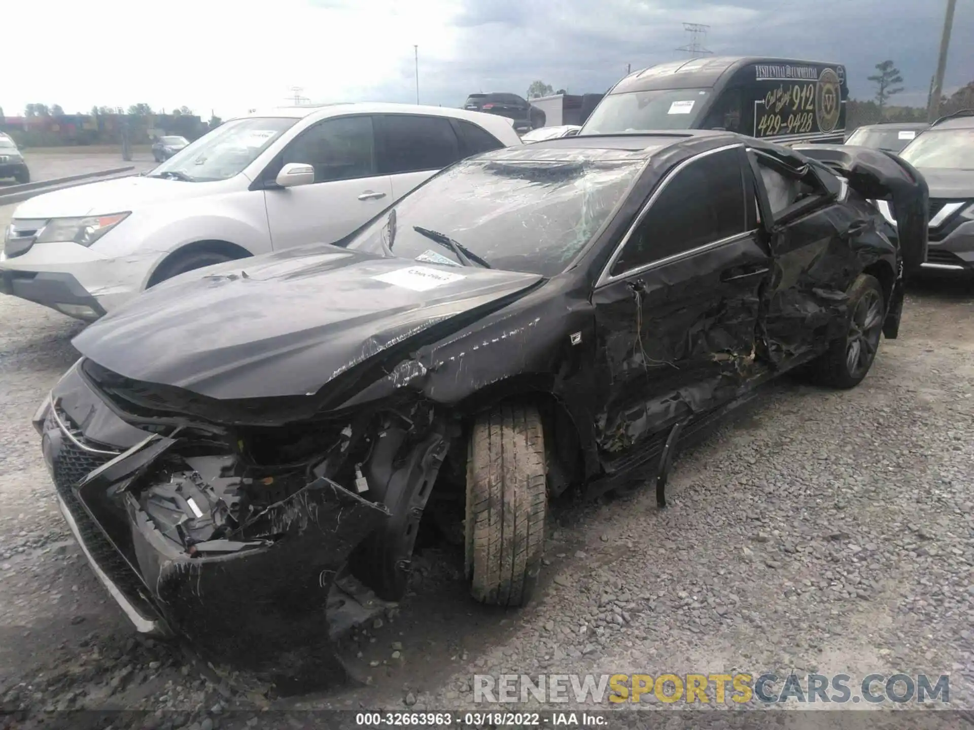 2 Photograph of a damaged car 58ABZ1B12KU006814 LEXUS ES 2019