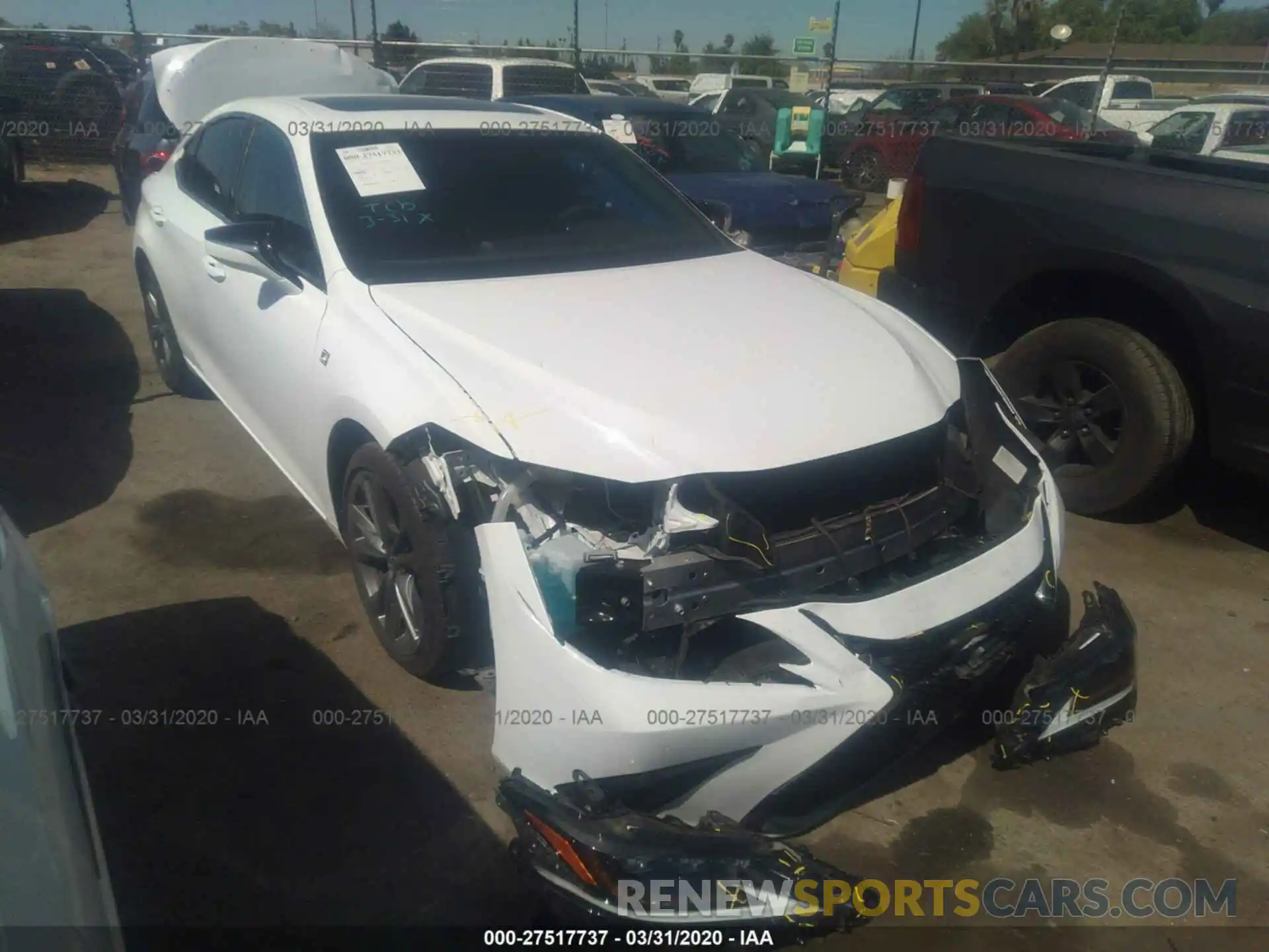 1 Photograph of a damaged car 58ABZ1B12KU024052 LEXUS ES 2019