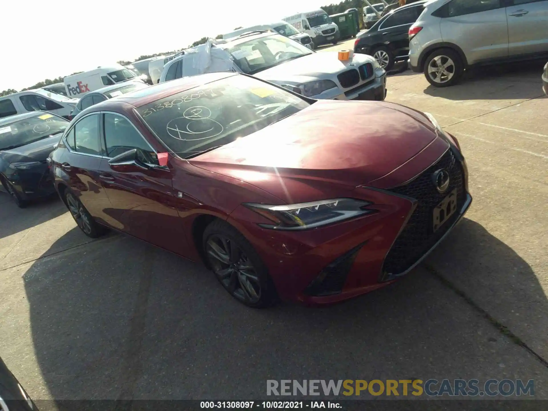 1 Photograph of a damaged car 58ABZ1B12KU032605 LEXUS ES 2019