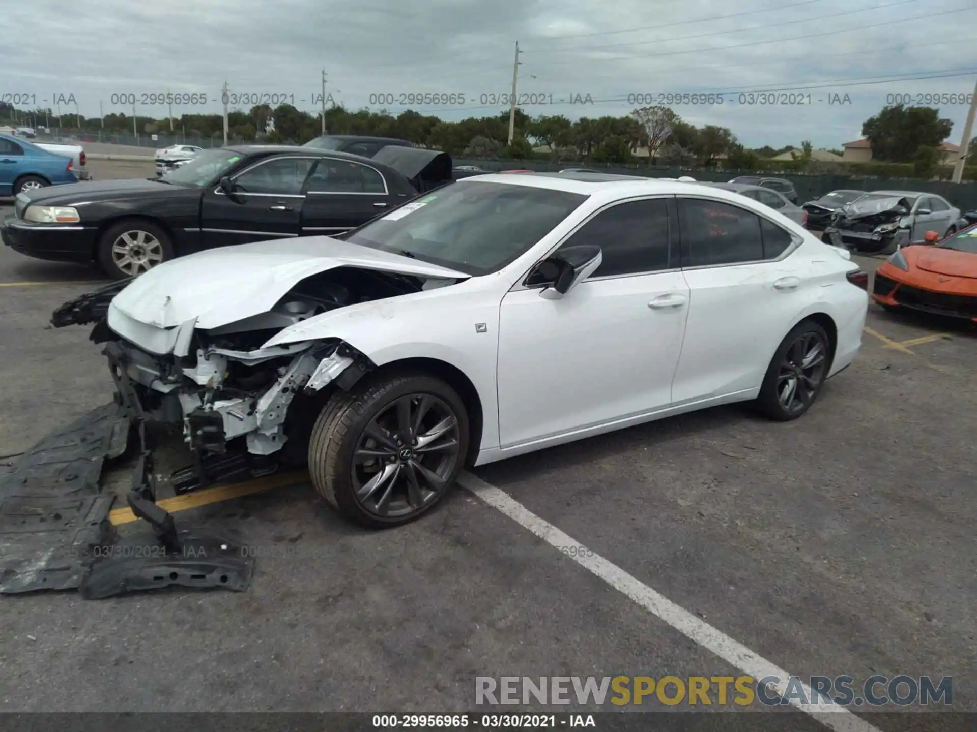 2 Photograph of a damaged car 58ABZ1B12KU038999 LEXUS ES 2019