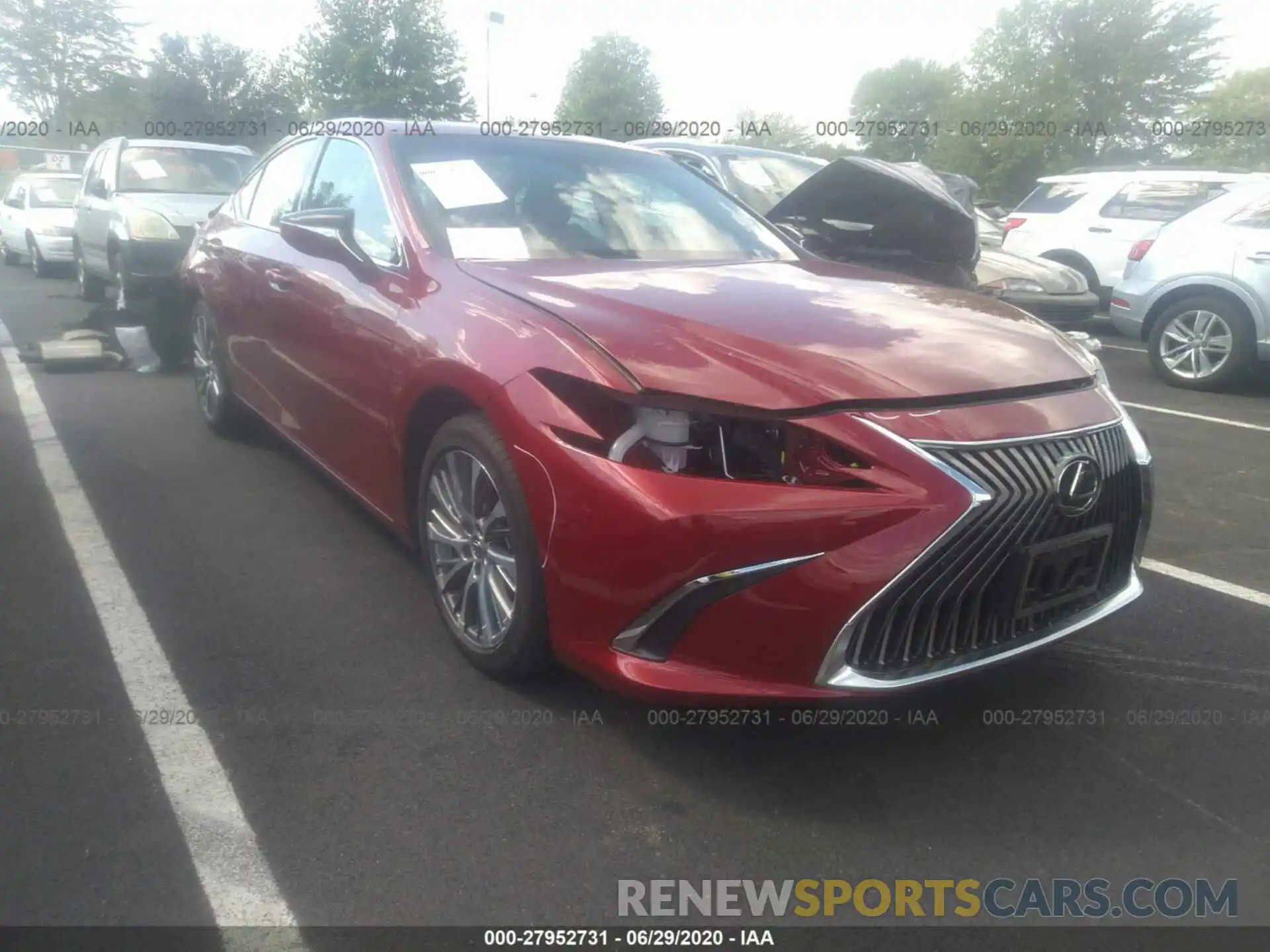 1 Photograph of a damaged car 58ABZ1B12KU041062 LEXUS ES 2019