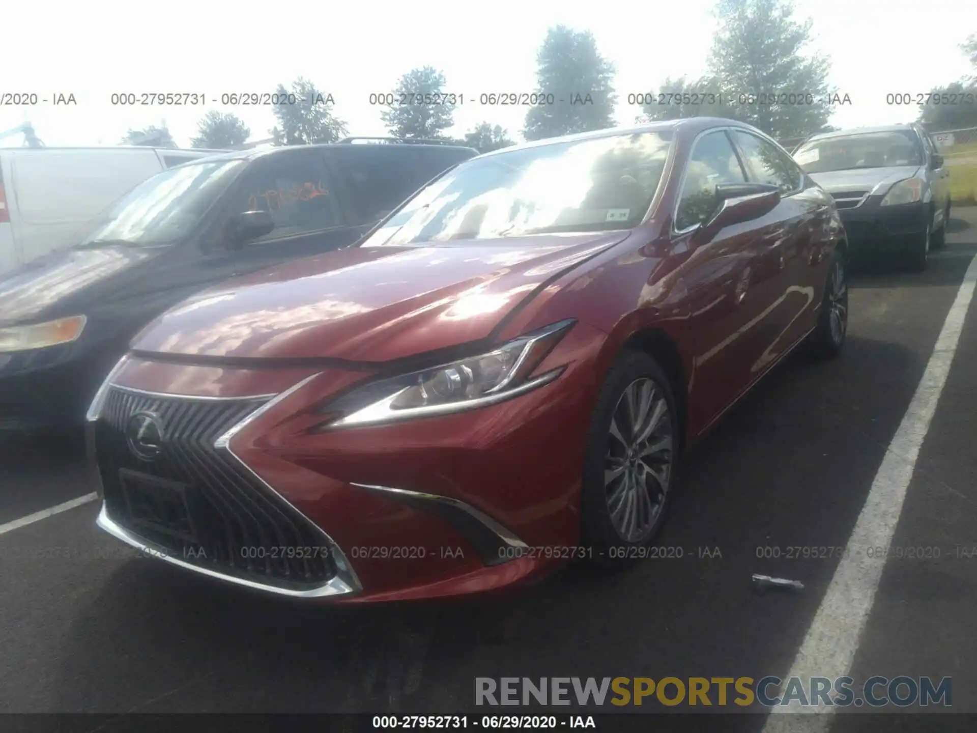 2 Photograph of a damaged car 58ABZ1B12KU041062 LEXUS ES 2019