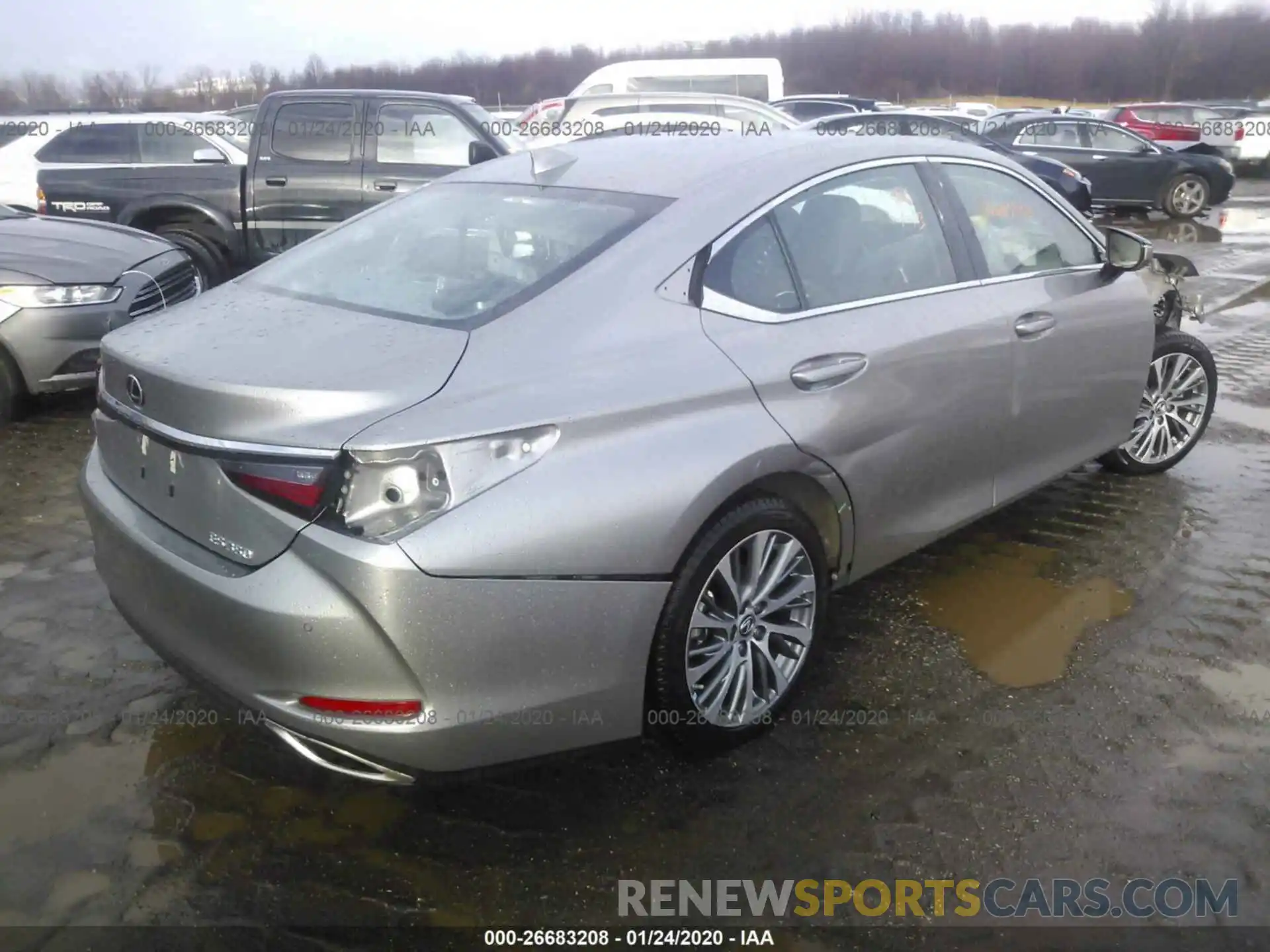 4 Фотография поврежденного автомобиля 58ABZ1B12KU045905 LEXUS ES 2019