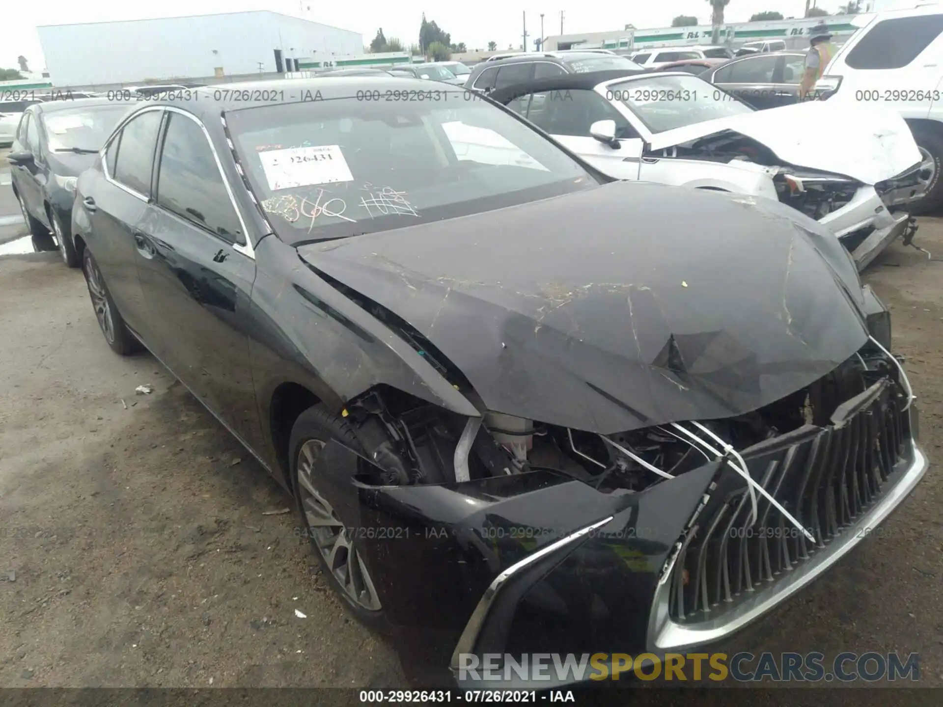 1 Photograph of a damaged car 58ABZ1B12KU047766 LEXUS ES 2019