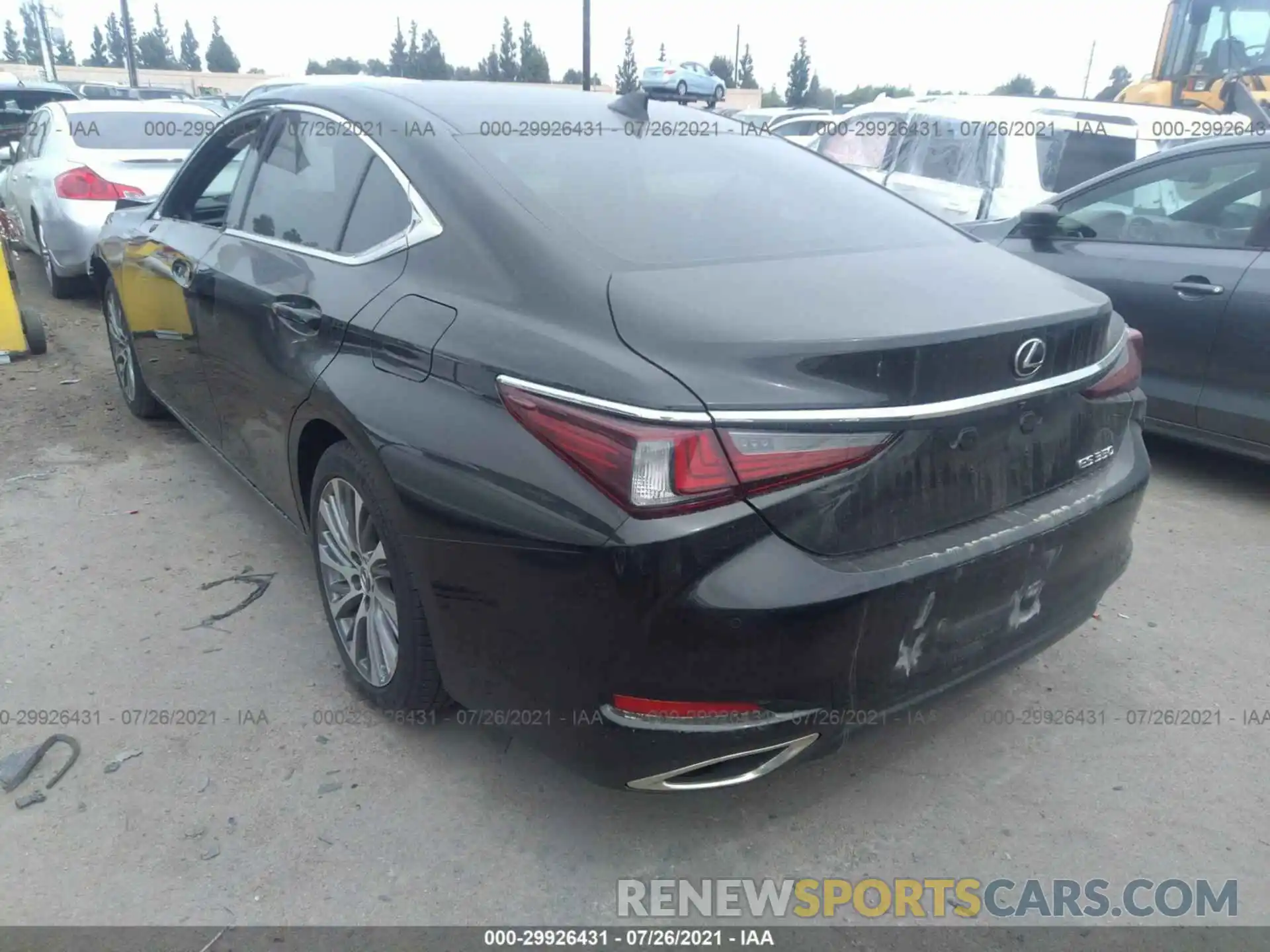 3 Photograph of a damaged car 58ABZ1B12KU047766 LEXUS ES 2019