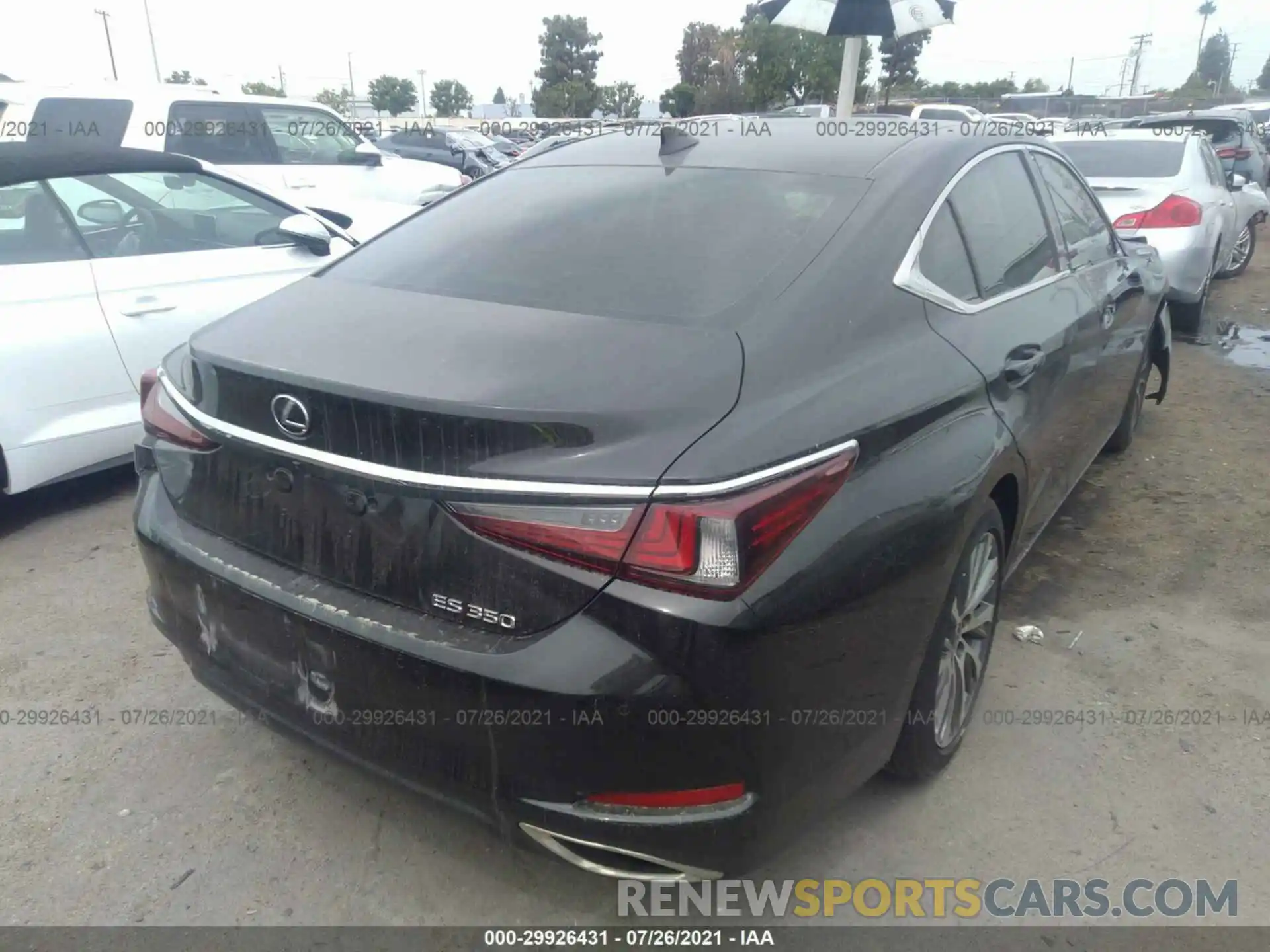 4 Photograph of a damaged car 58ABZ1B12KU047766 LEXUS ES 2019