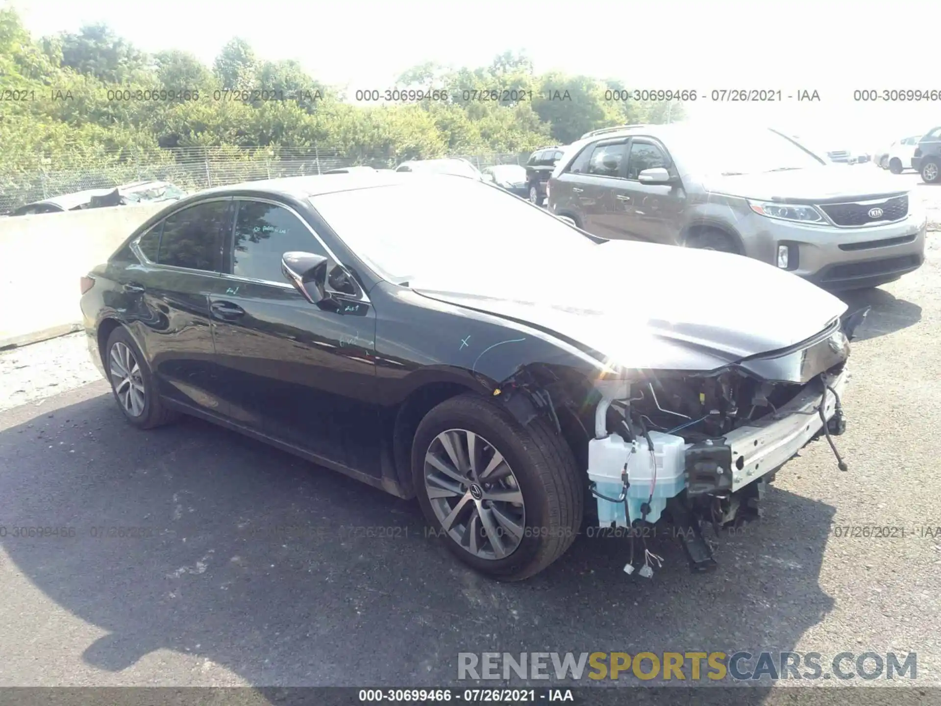 1 Photograph of a damaged car 58ABZ1B12KU048237 LEXUS ES 2019