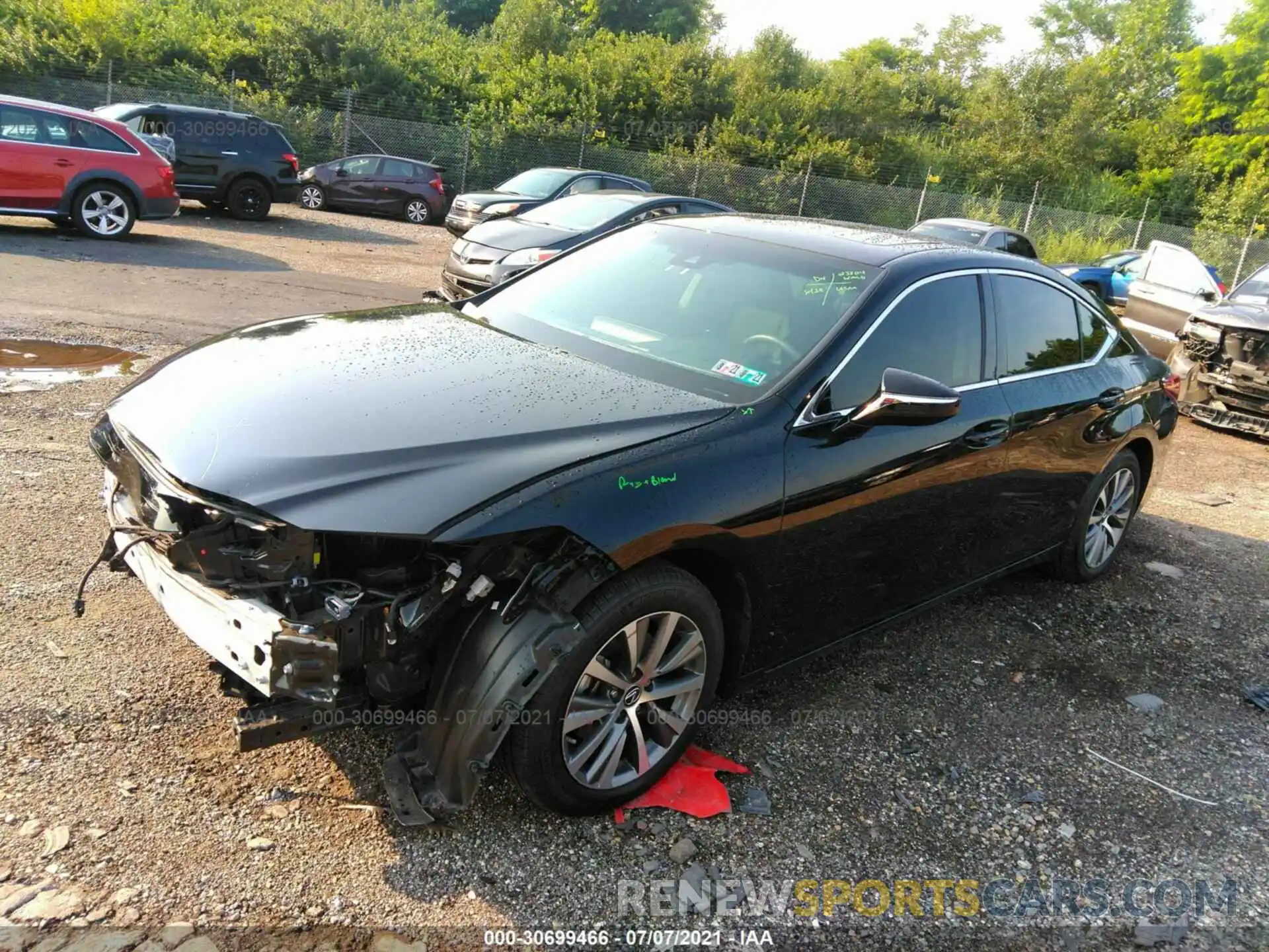 2 Photograph of a damaged car 58ABZ1B12KU048237 LEXUS ES 2019