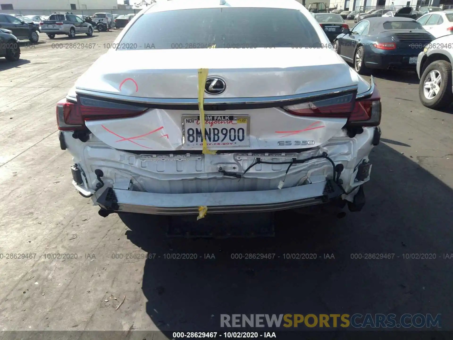 6 Photograph of a damaged car 58ABZ1B12KU050604 LEXUS ES 2019