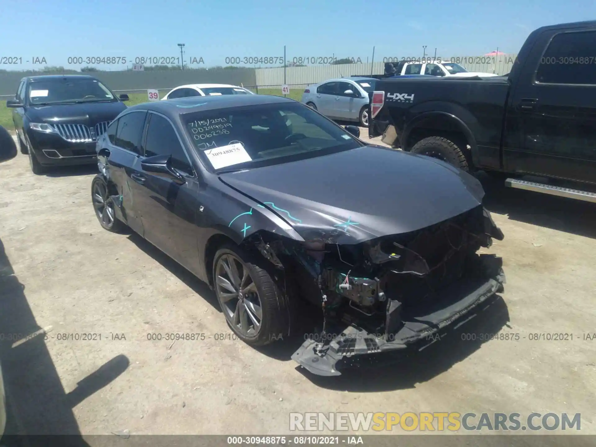 1 Photograph of a damaged car 58ABZ1B13KU006238 LEXUS ES 2019