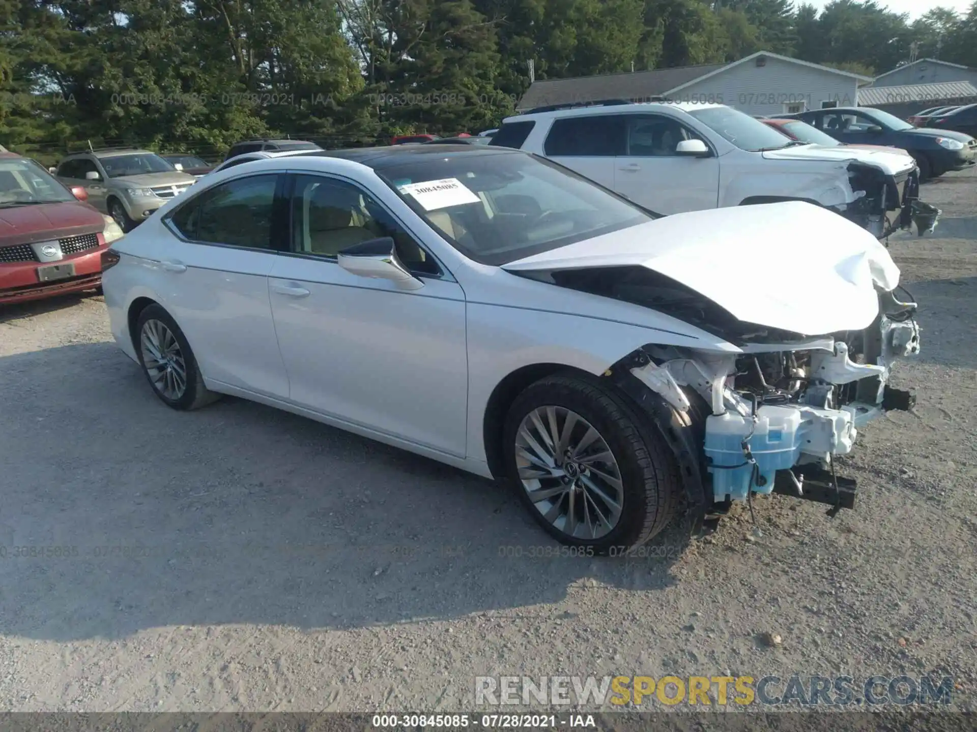 1 Photograph of a damaged car 58ABZ1B13KU019118 LEXUS ES 2019