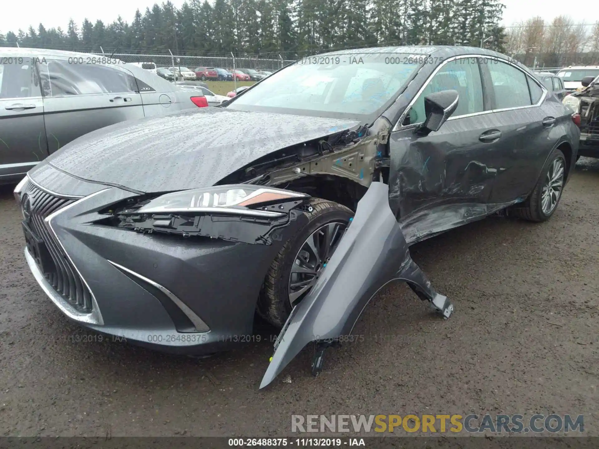 2 Photograph of a damaged car 58ABZ1B13KU031785 LEXUS ES 2019