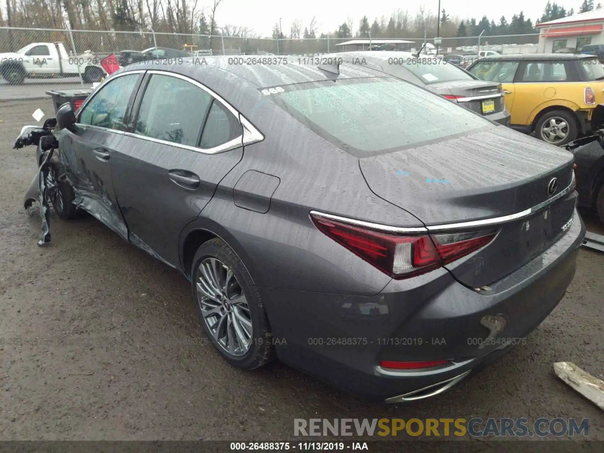 3 Photograph of a damaged car 58ABZ1B13KU031785 LEXUS ES 2019