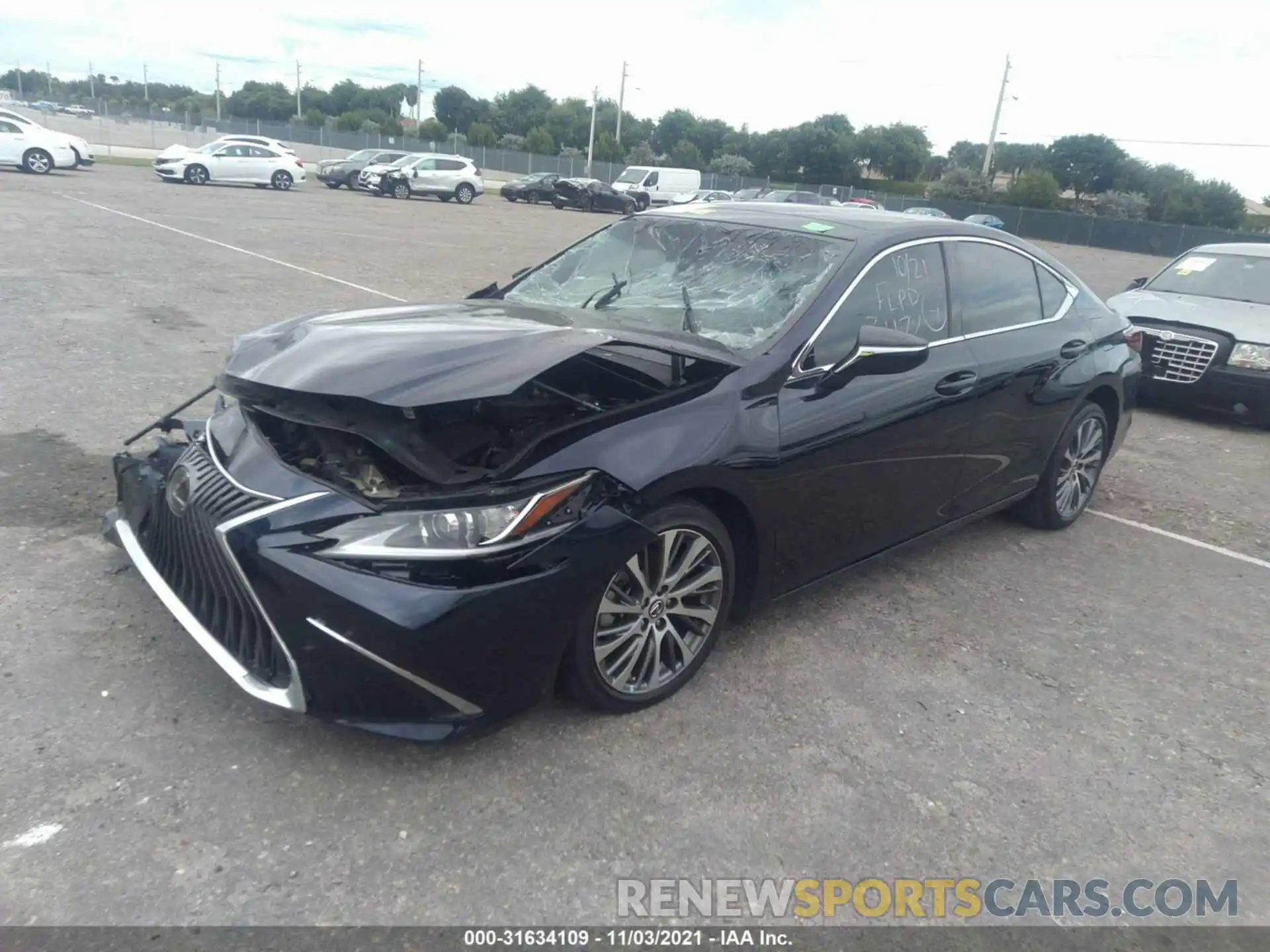 2 Photograph of a damaged car 58ABZ1B13KU033472 LEXUS ES 2019