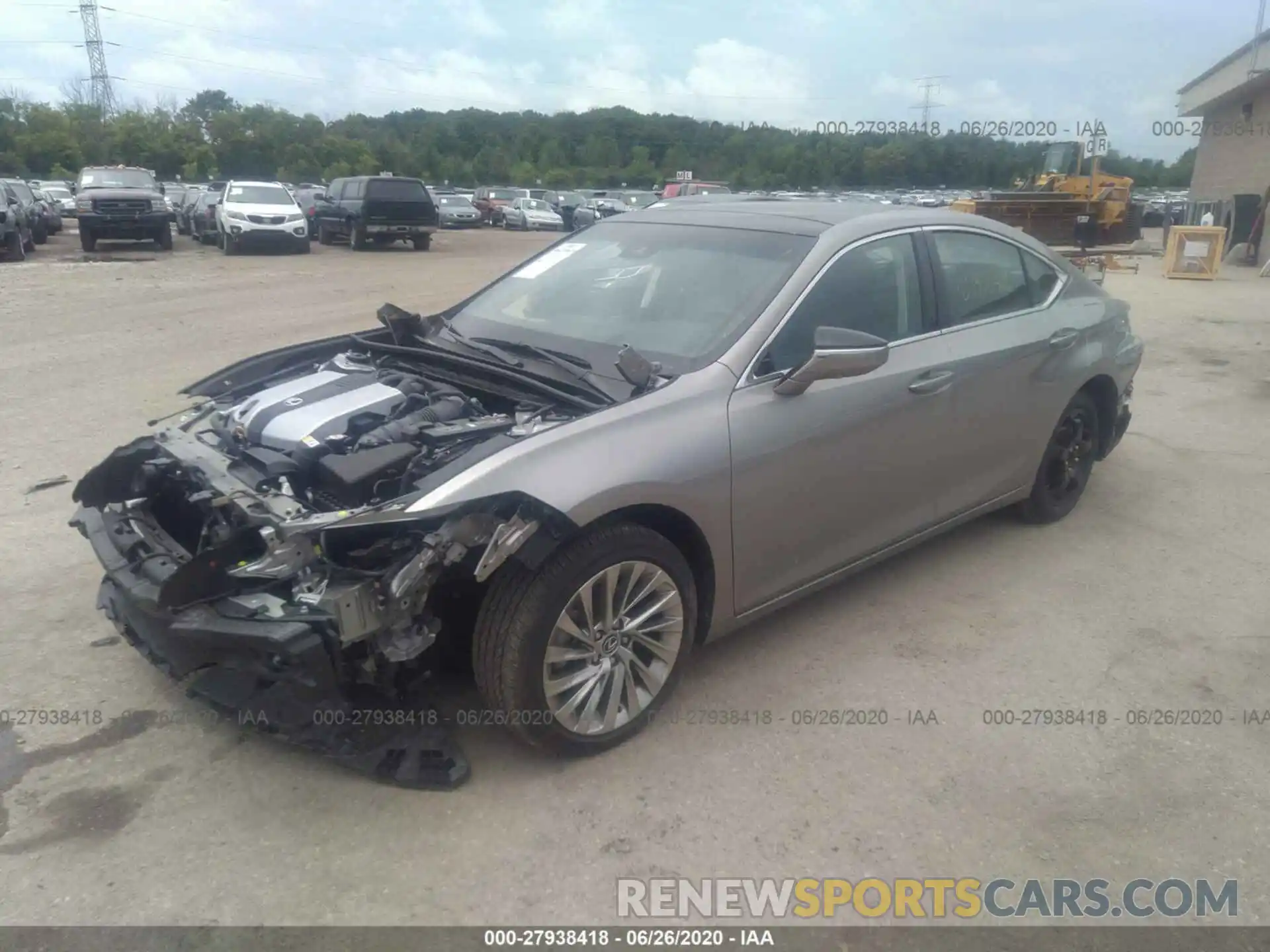 2 Photograph of a damaged car 58ABZ1B13KU039353 LEXUS ES 2019