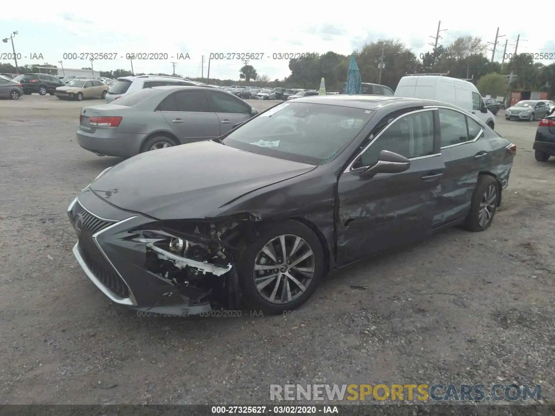 2 Photograph of a damaged car 58ABZ1B13KU040356 LEXUS ES 2019