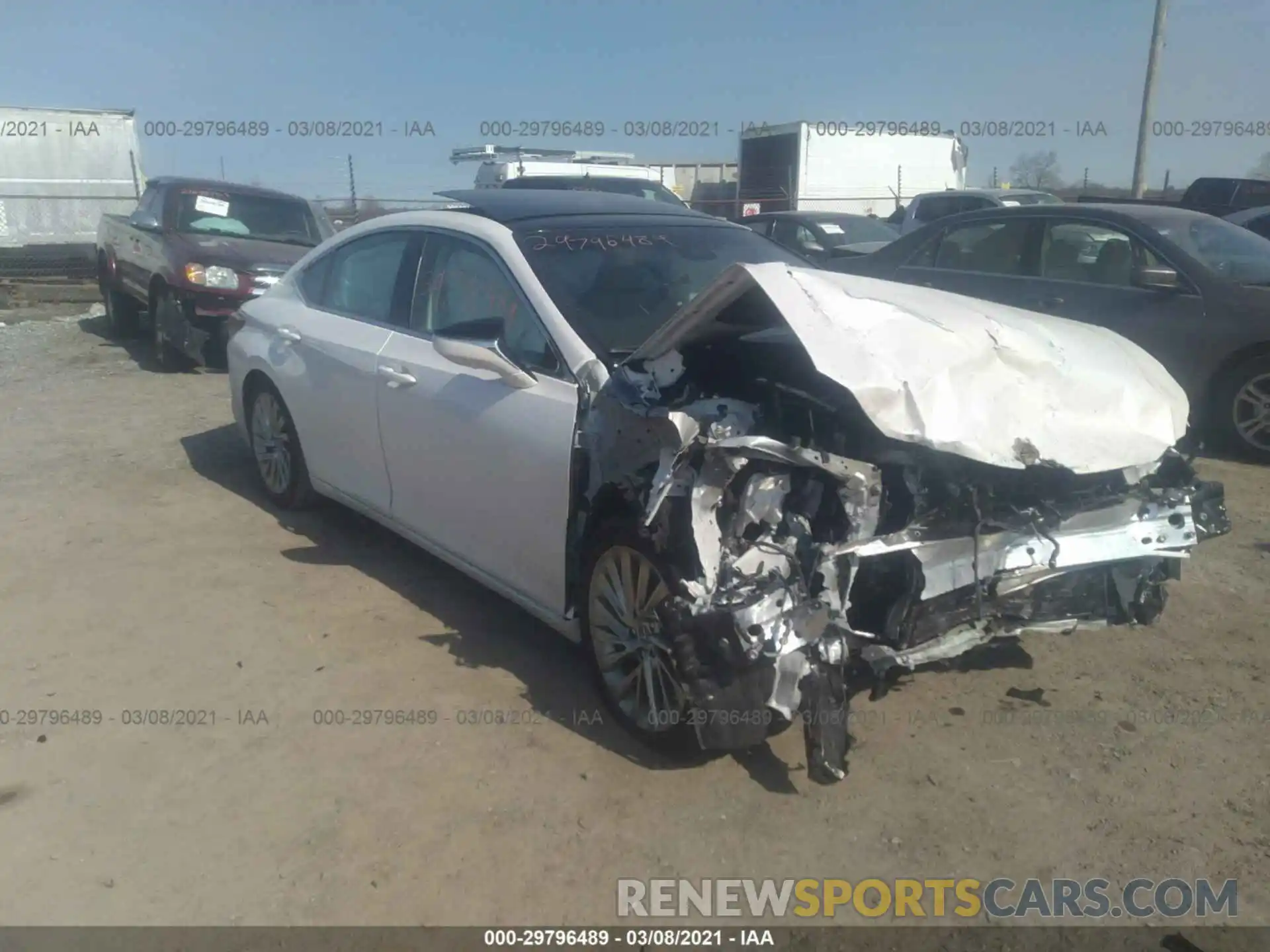 1 Photograph of a damaged car 58ABZ1B13KU042849 LEXUS ES 2019