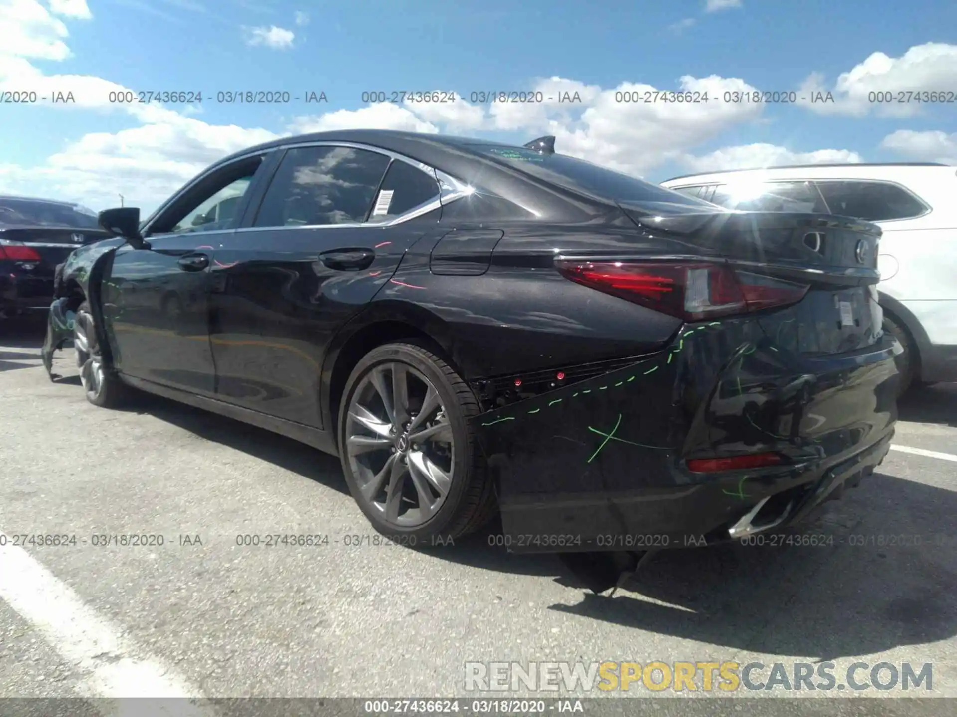 3 Photograph of a damaged car 58ABZ1B13KU046500 LEXUS ES 2019