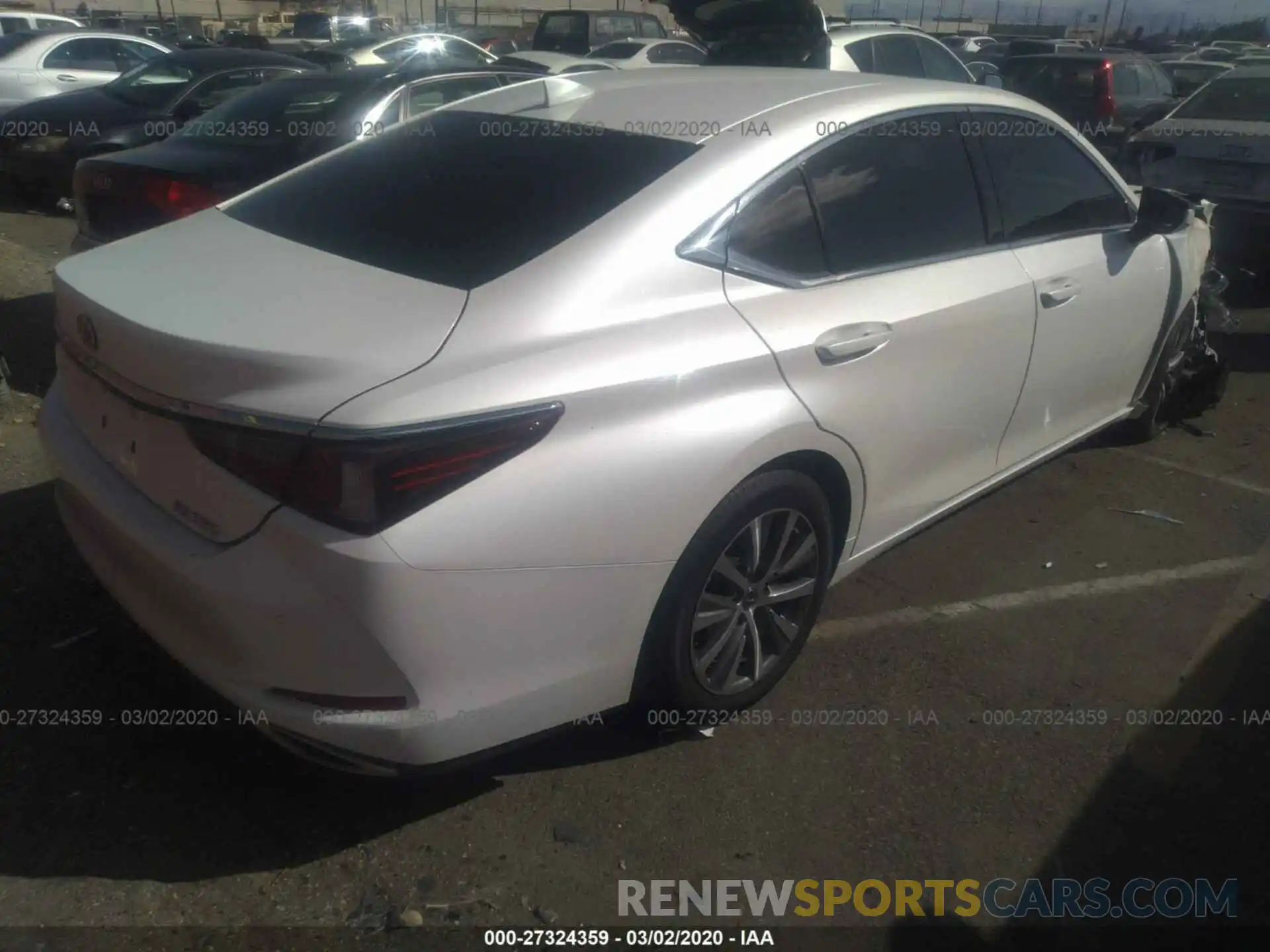 4 Фотография поврежденного автомобиля 58ABZ1B13KU046576 LEXUS ES 2019