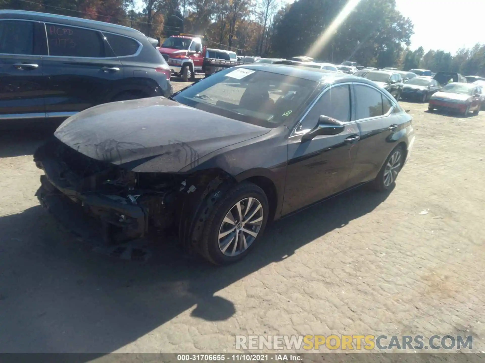 2 Photograph of a damaged car 58ABZ1B14KU017278 LEXUS ES 2019